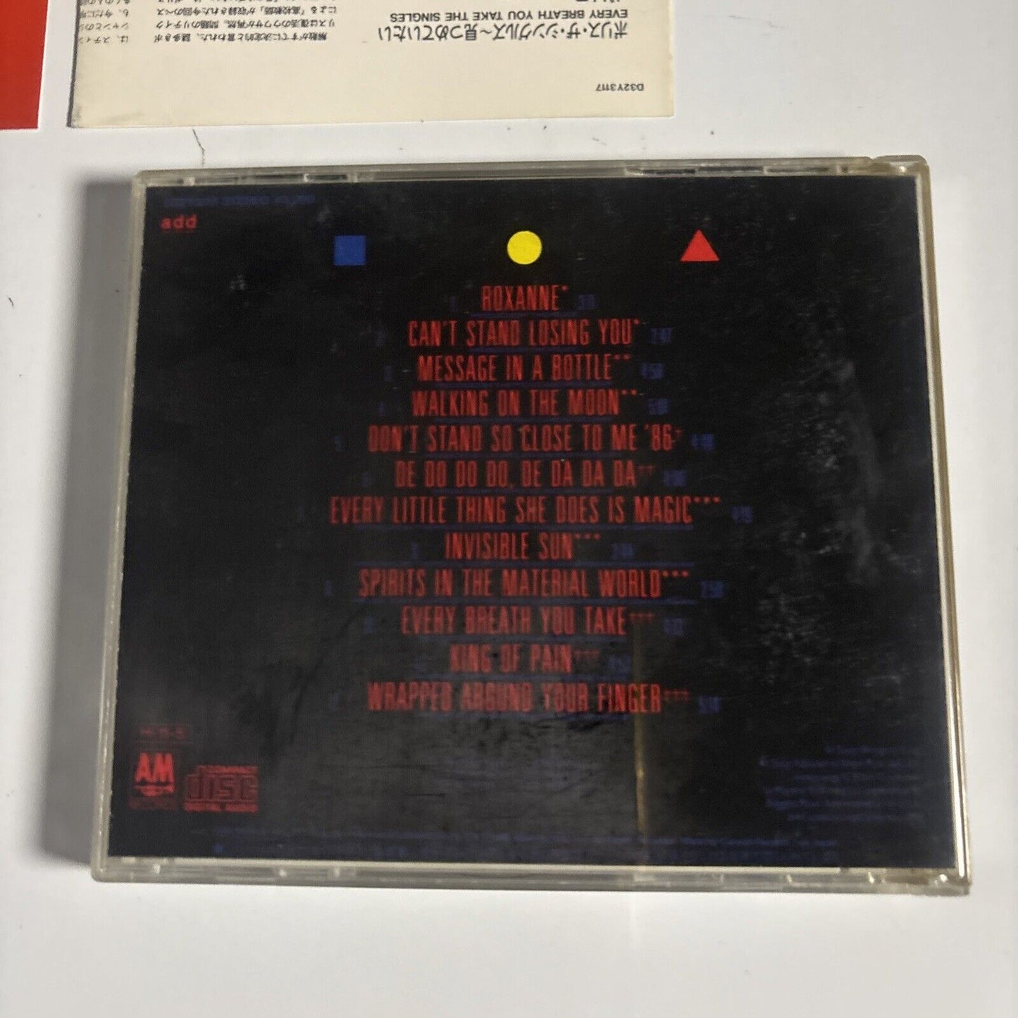 The Police – Every Breath You Take (The Singles) (CD, 1986) d32y-3117 Japan obi
