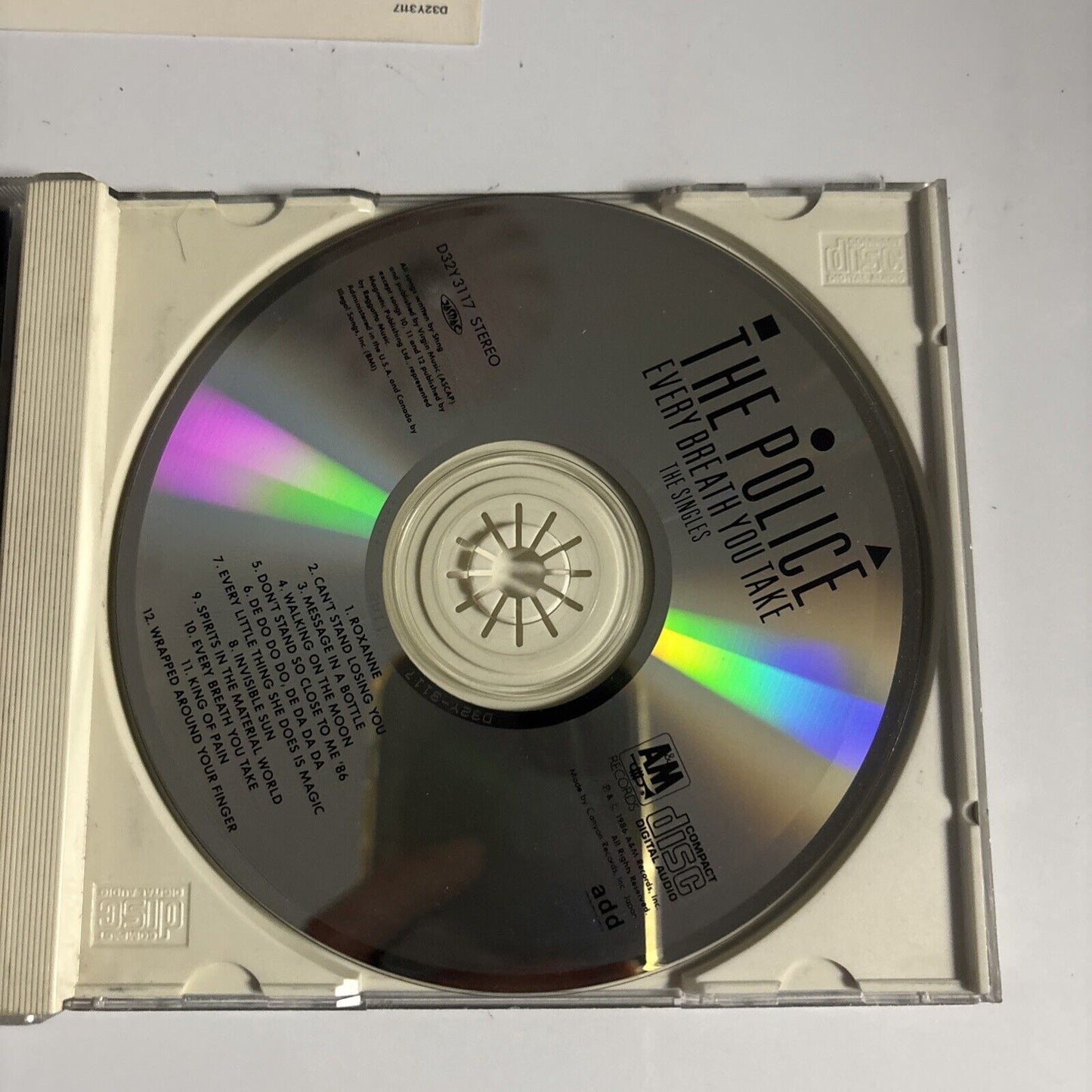 The Police – Every Breath You Take (The Singles) (CD, 1986) d32y-3117 Japan obi