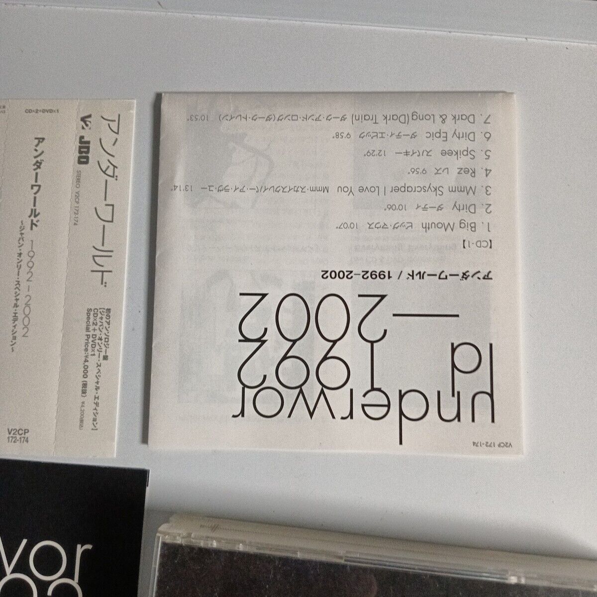 Underworld – 1992-2002 (CD, 2003, 2-Disc) v2cp-172-174 Japan obi