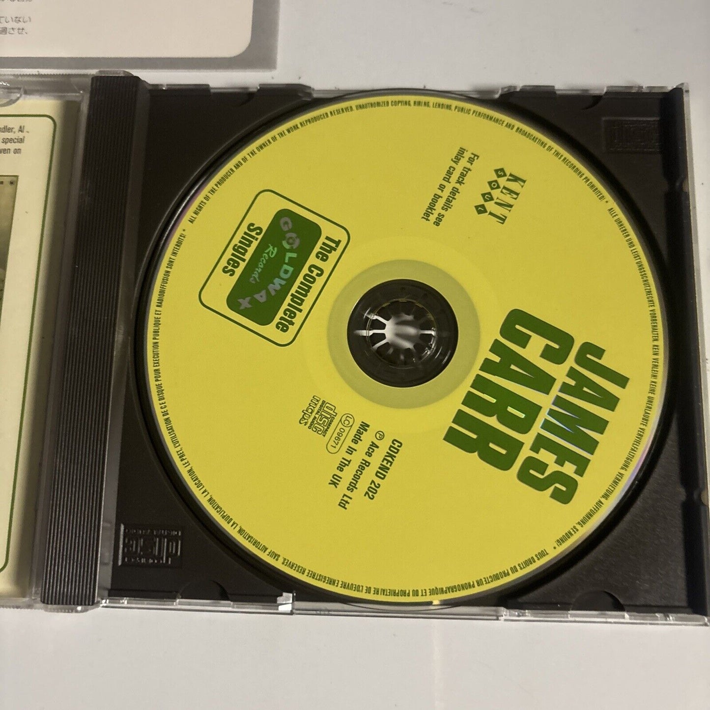 James Carr – The Complete Goldwax Singles (CD, 2001) CDKEND 202