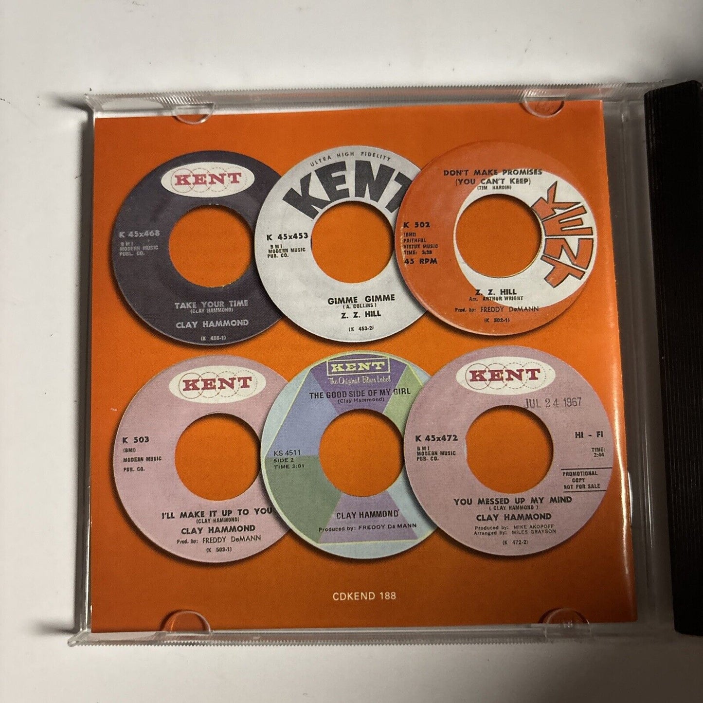 Clay Hammond & ZZ Hill – Southern Soul Brothers (CD, 2000) CDKEND 188