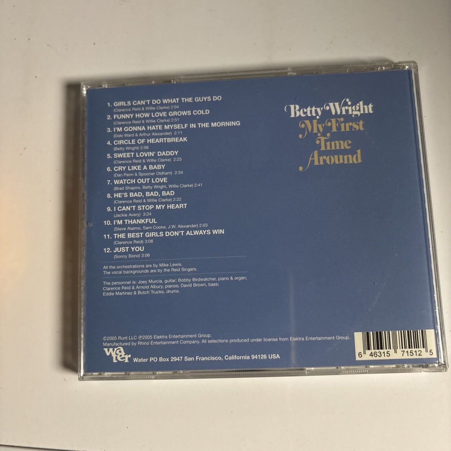Betty Wright – My First Time Around (CD, 2005) water151