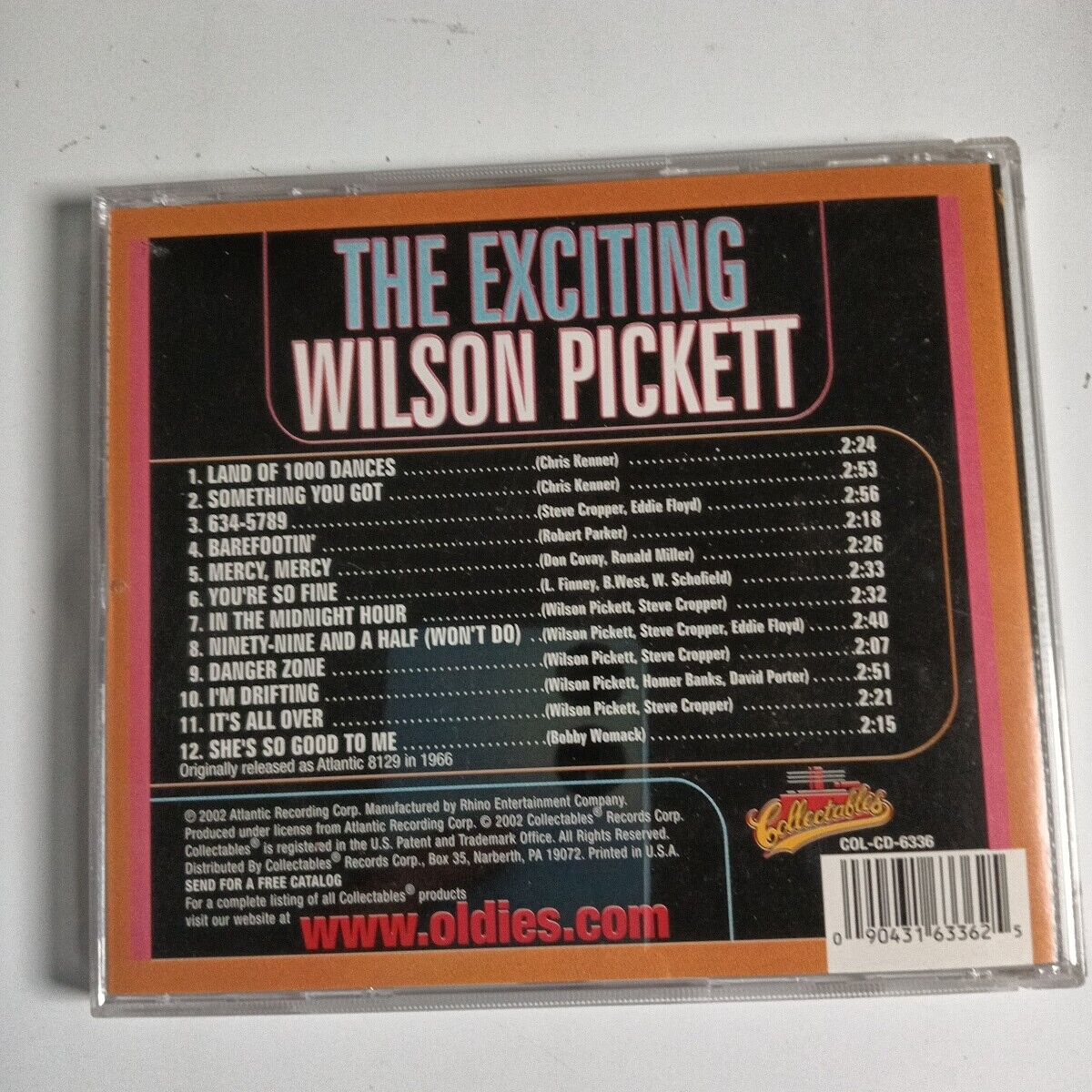 Wilson Pickett – The Exciting Wilson Pickett (CD, 2002) COL-CD-6336