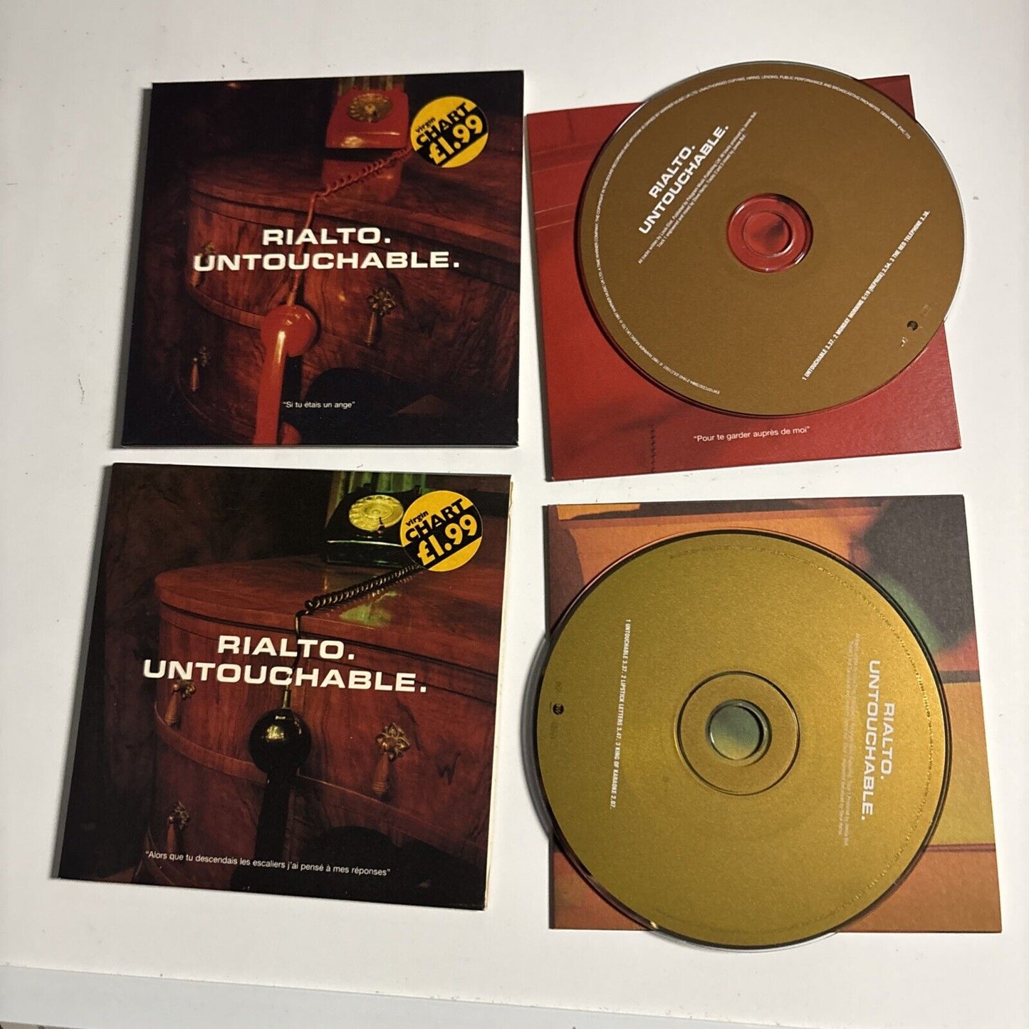 Rialto – Untouchable (1998, CD1 + CD2, CD) EW107CD2 EW107CD