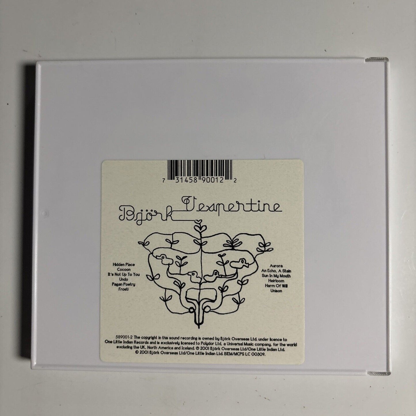 Björk – Vespertine (CD, 2001) 589001-2