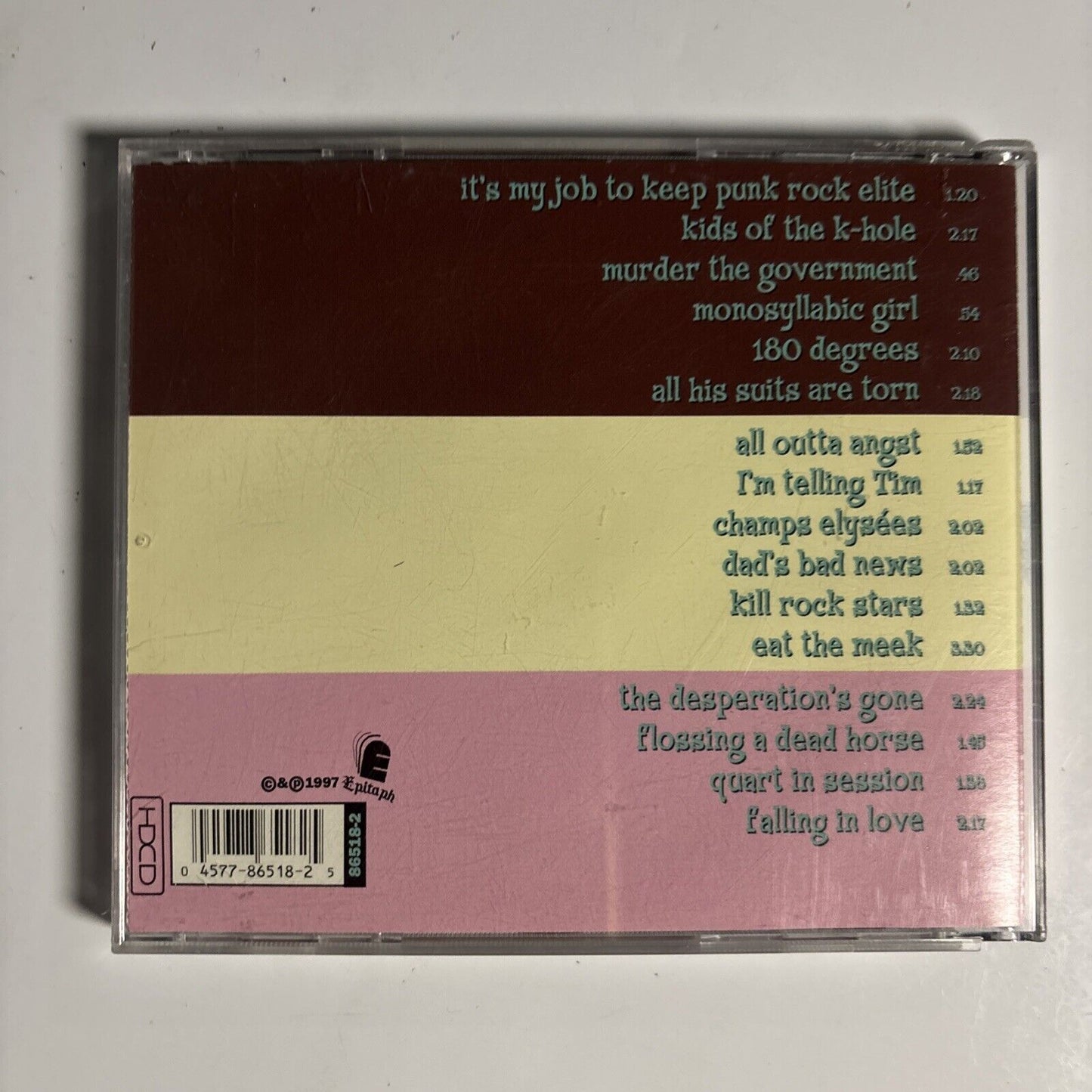 NOFX – So Long And Thanks For All The Shoes (CD, HDCD, 2004) 86518-2