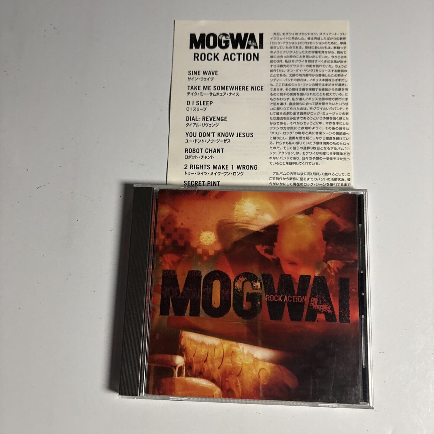 Mogwai – Rock Action (CD, 2001) tfck-87244 Japan