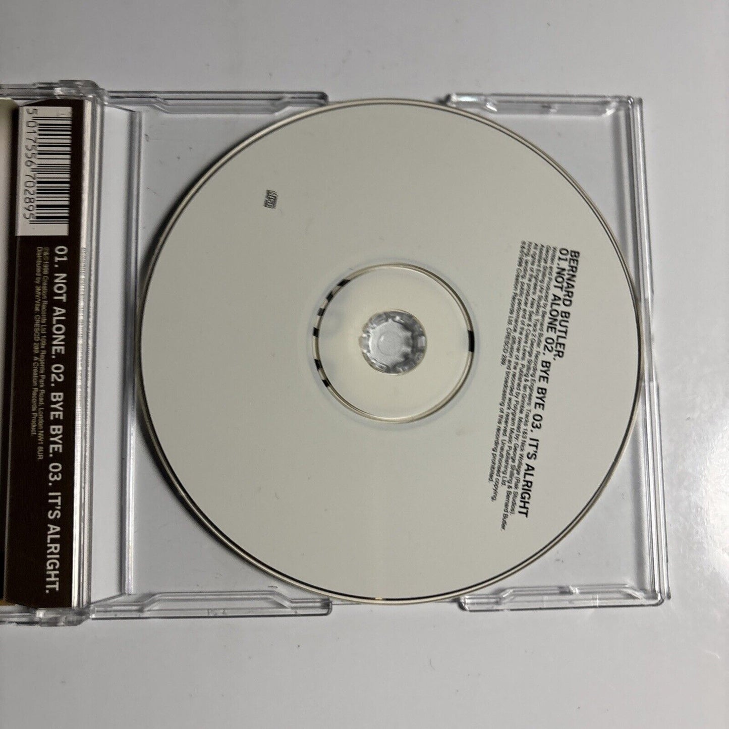 Bernard Butler – Not Alone (CD, 1998) CRESCD 289