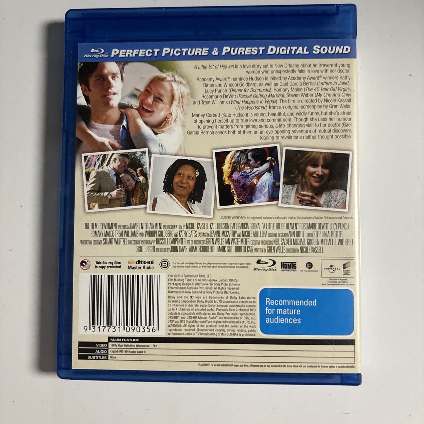 A Little Bit Of Heaven (Bluray, 2010) Kate Hudson Region B