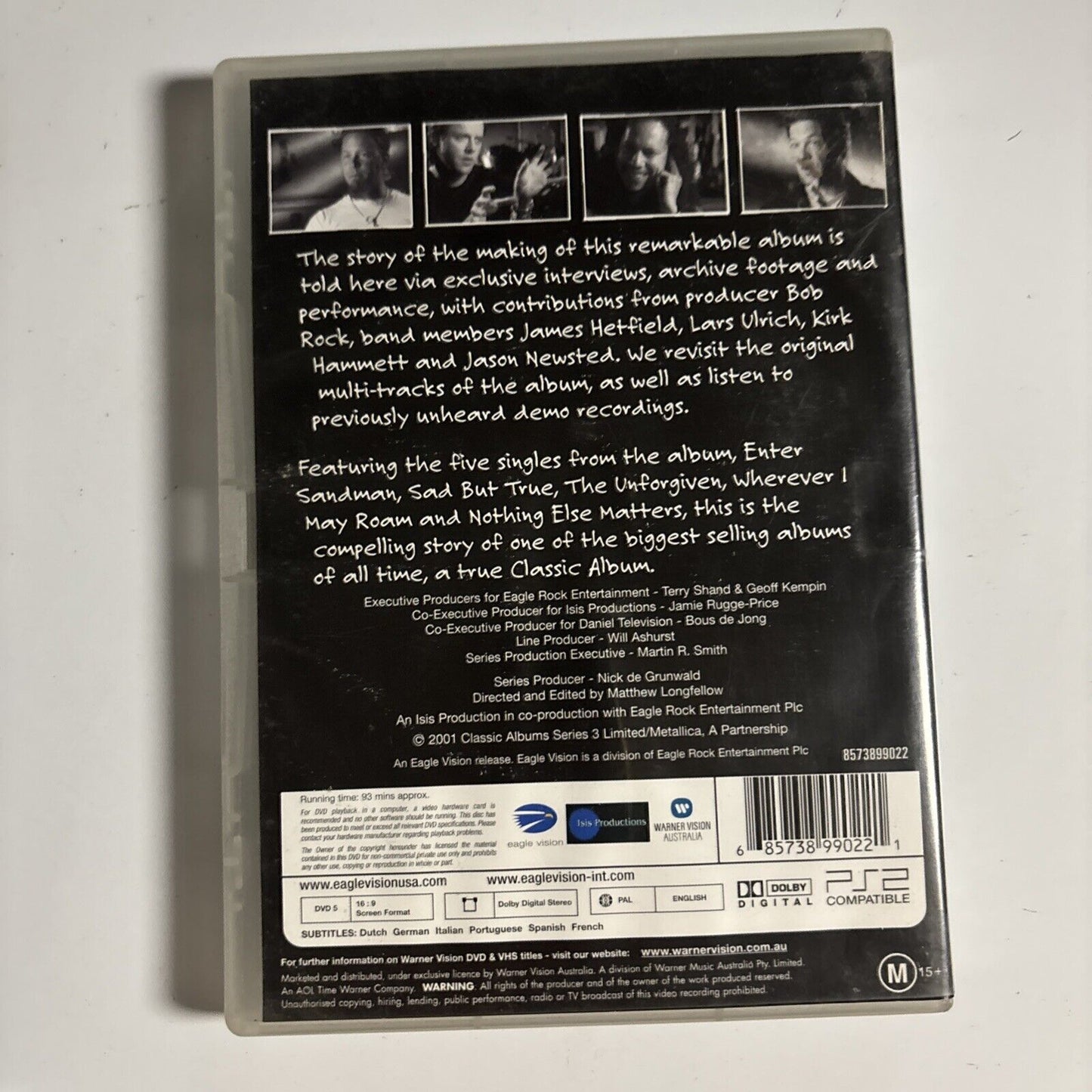 Metallica: The Black Album - Classic Albums (DVD, 2001) All Regions