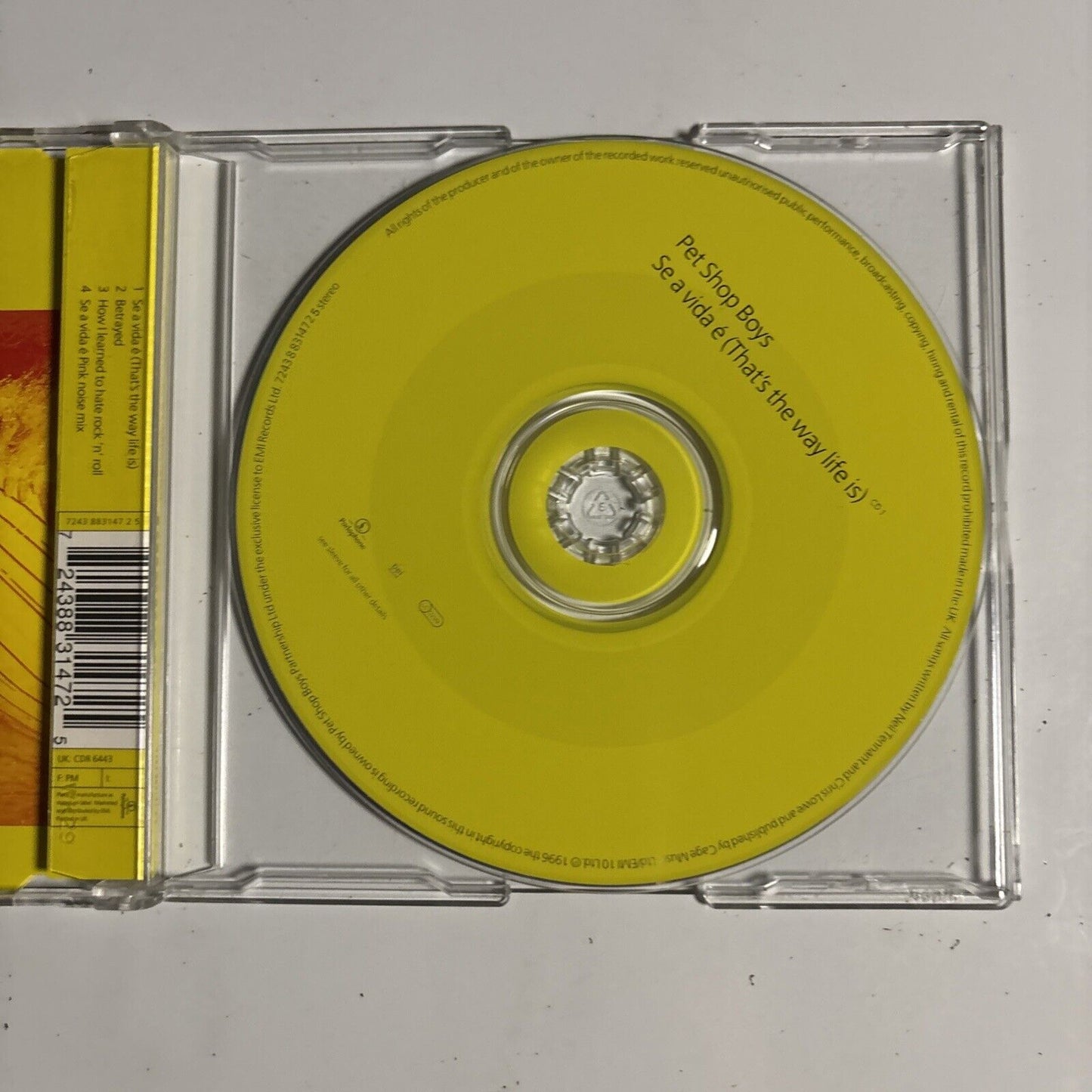 Pet Shop Boys – Se A Vida É (That's The Way Life Is) (1996, CD1, CD)