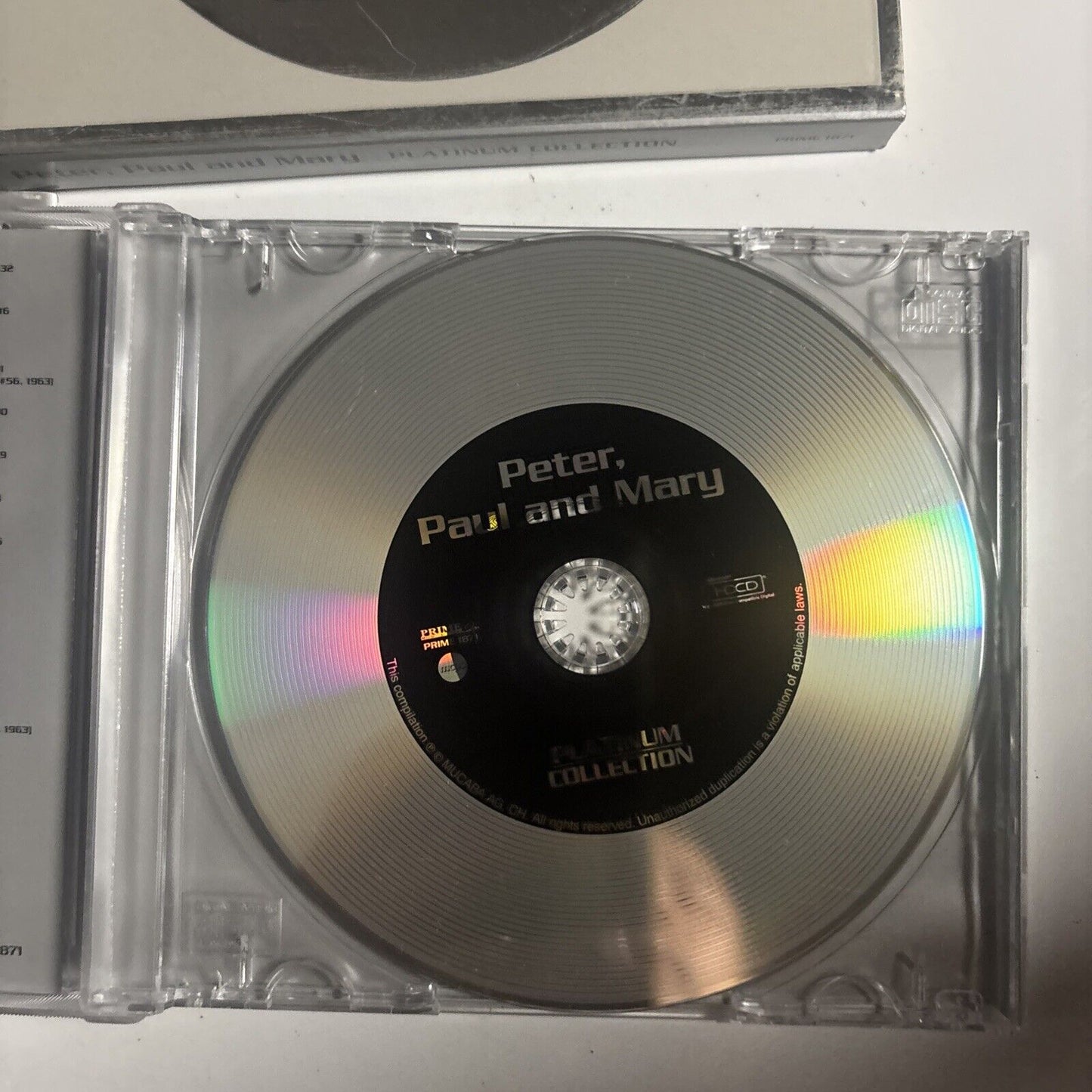 Peter, Paul And Mary – Platinum Collection (CD, HDCD, 2005) pcd-7 Japan obi HDCD