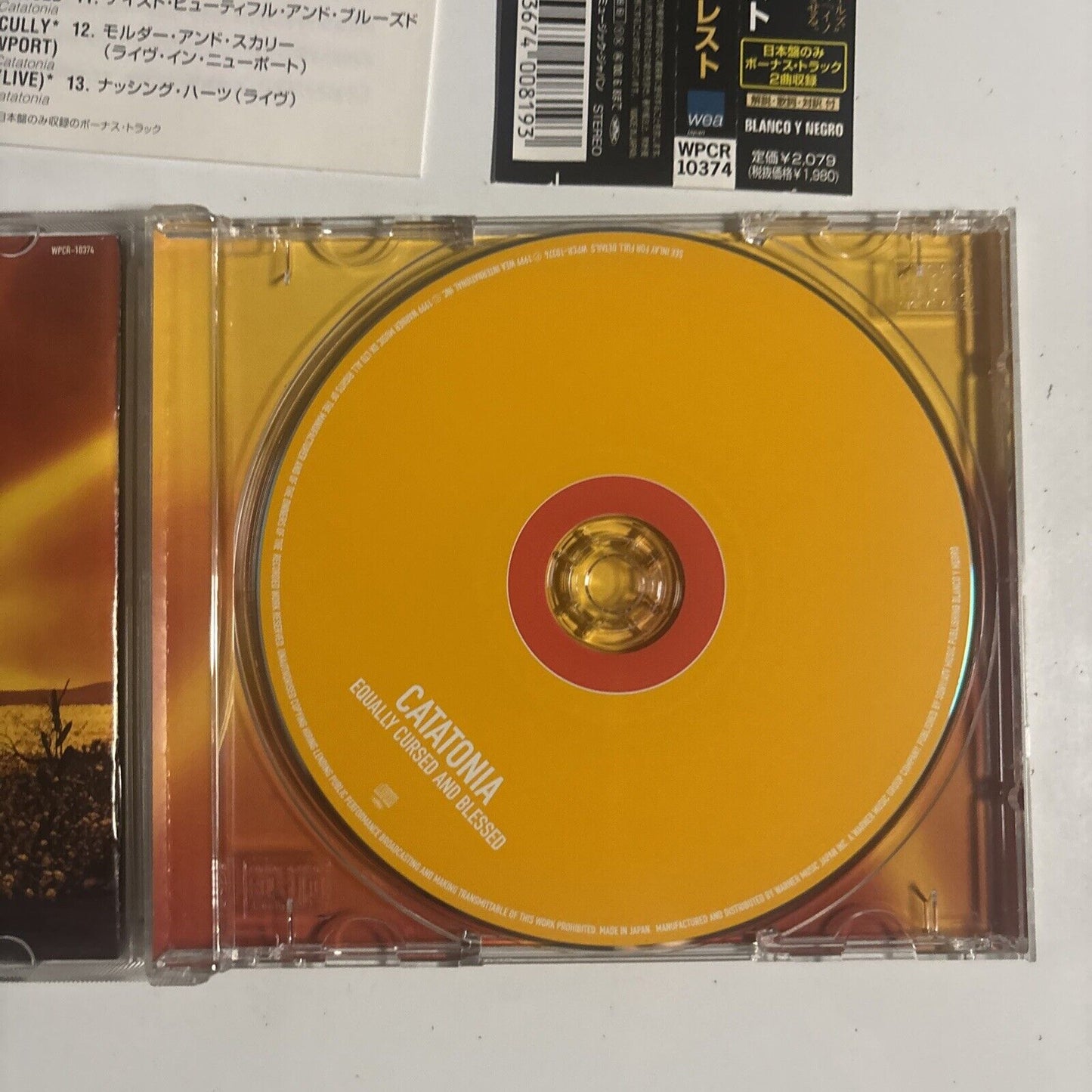 Catatonia – Equally Cursed And Blessed (CD, 1999) wpcr-10374 Japan obi