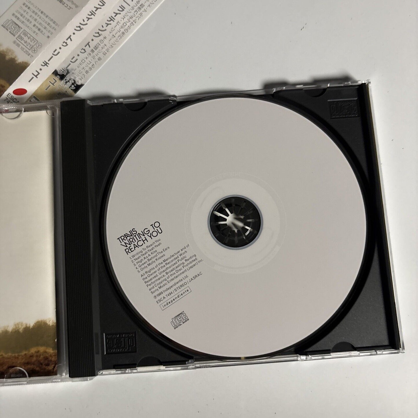 Travis – Writing To Reach You (CD, 1999) esca-7494 Japan obi