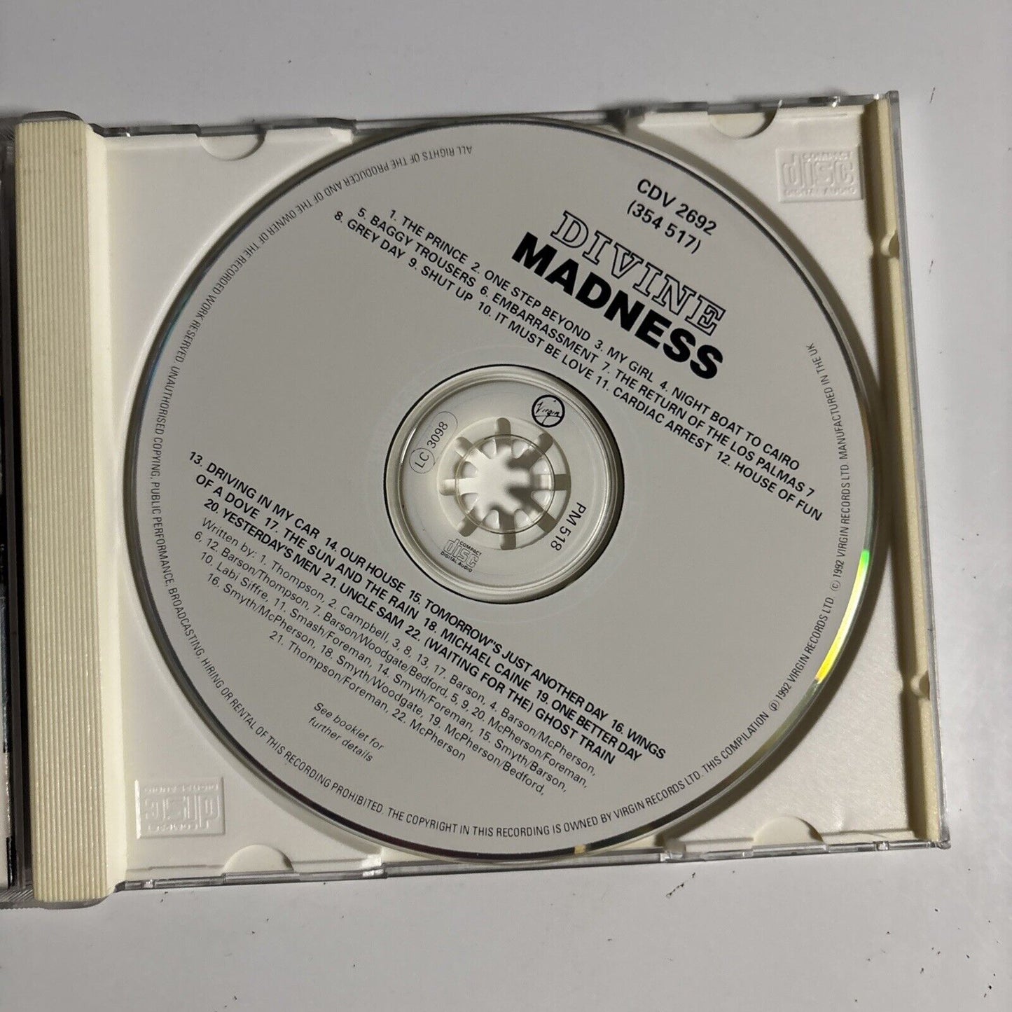 Madness – Divine Madness (CD, 1992) CDV 2692