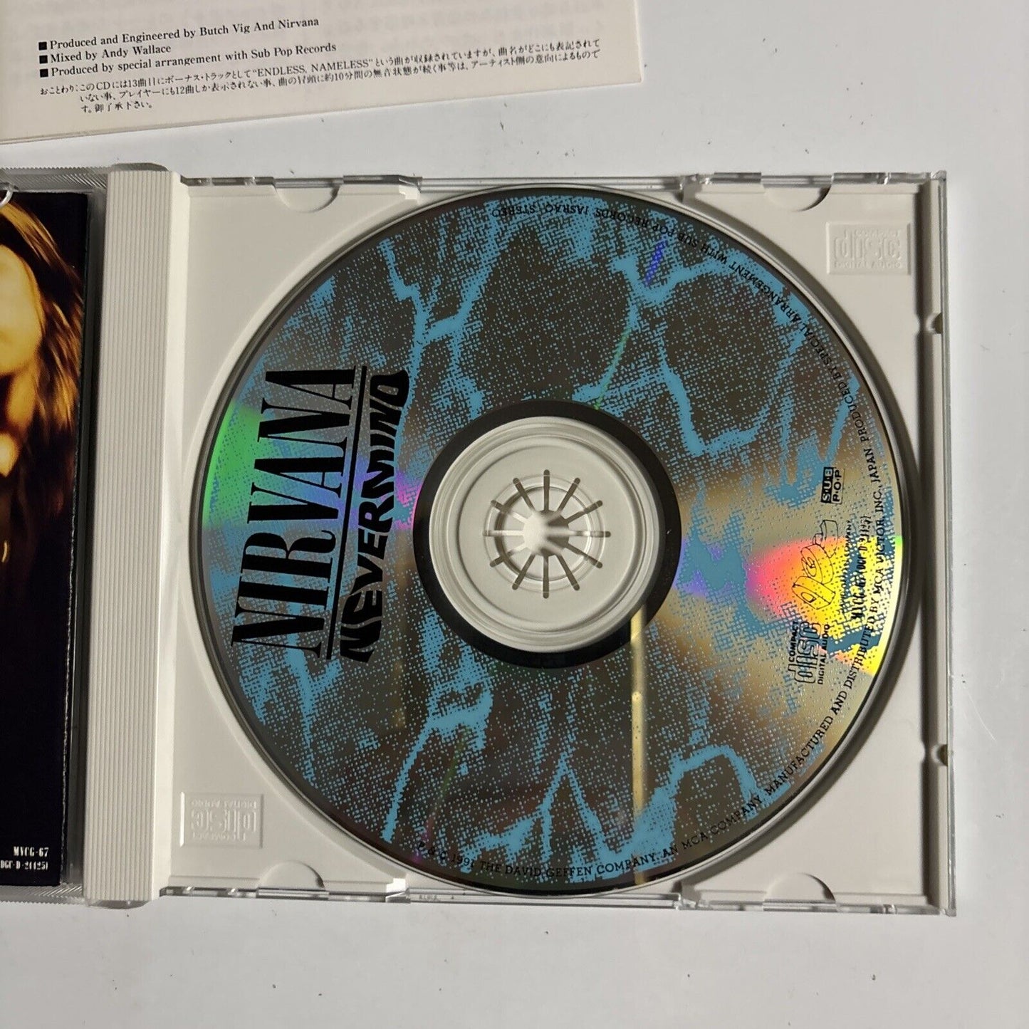 Nirvana – Nevermind (1991, First Release, CD) mvcg-67 Japan