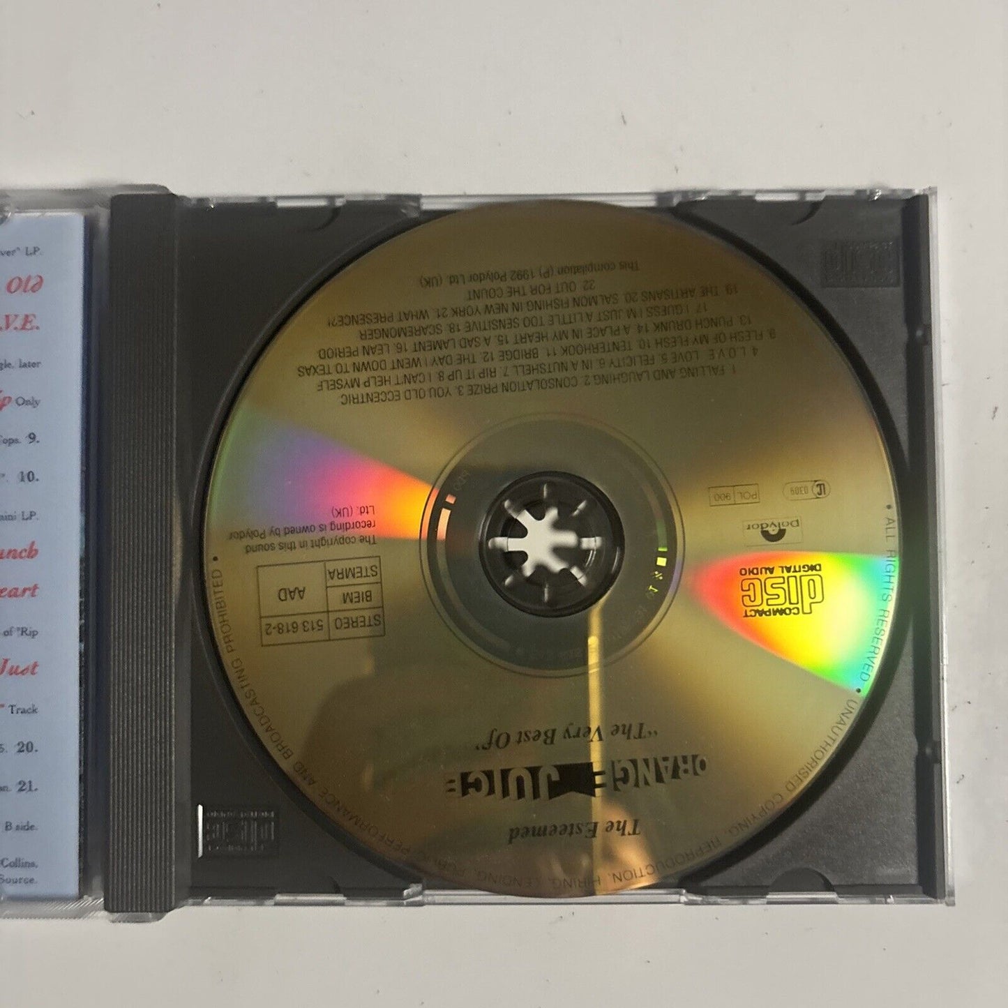 Orange Juice – The Very Best Of Orange Juice (CD, 1988) 513 618-2