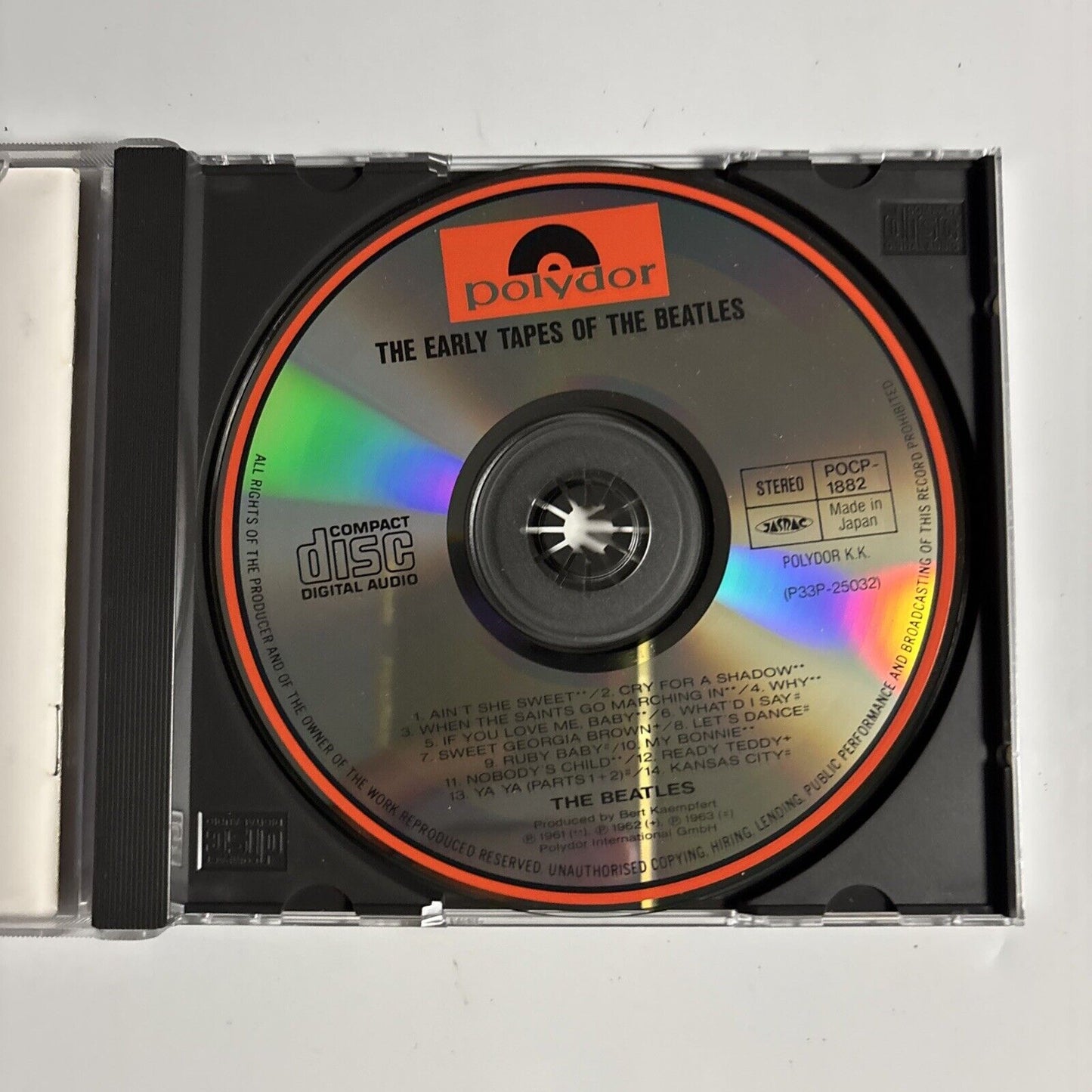 The Beatles Tony Sheridan The Beat Brothers – The Early Tapes Of (CD 1990) Japan