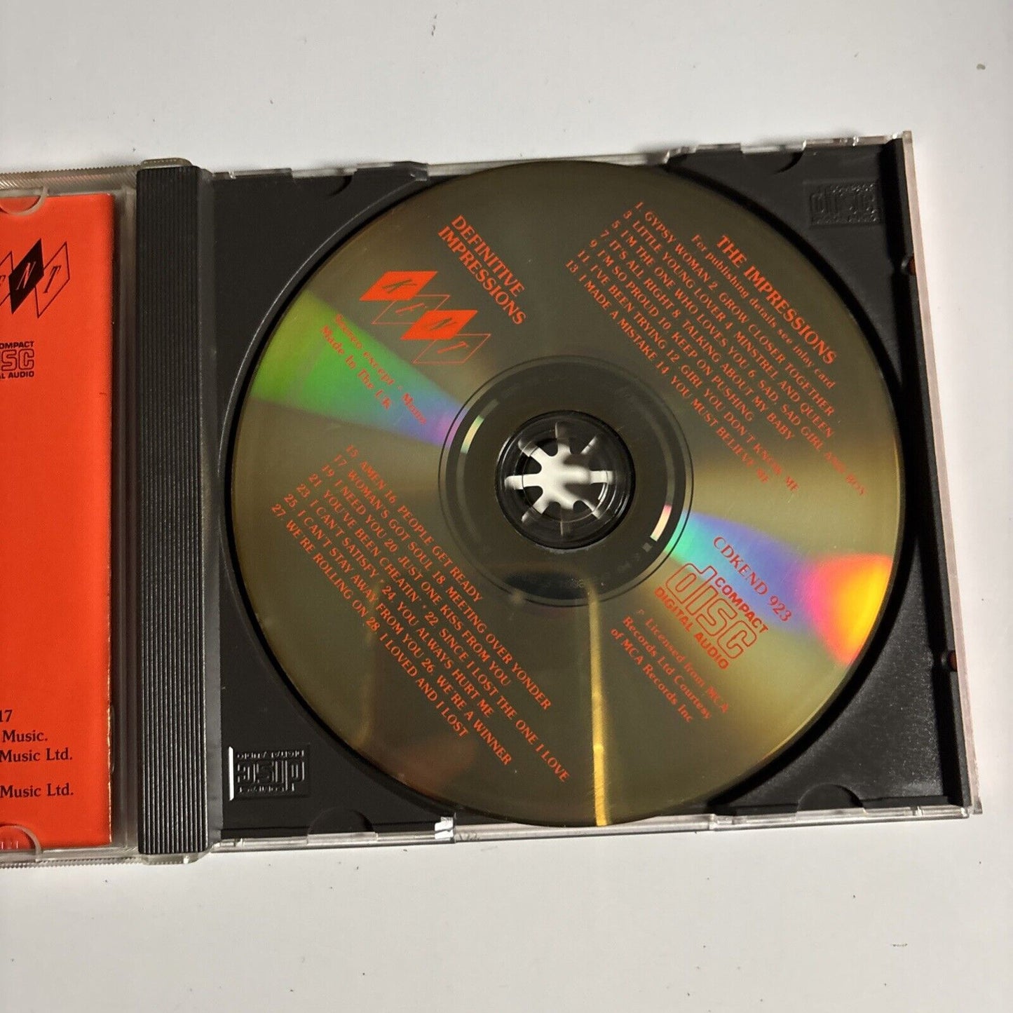 The Impressions – Definitive Impressions (CD, 1989) CDKEND 923