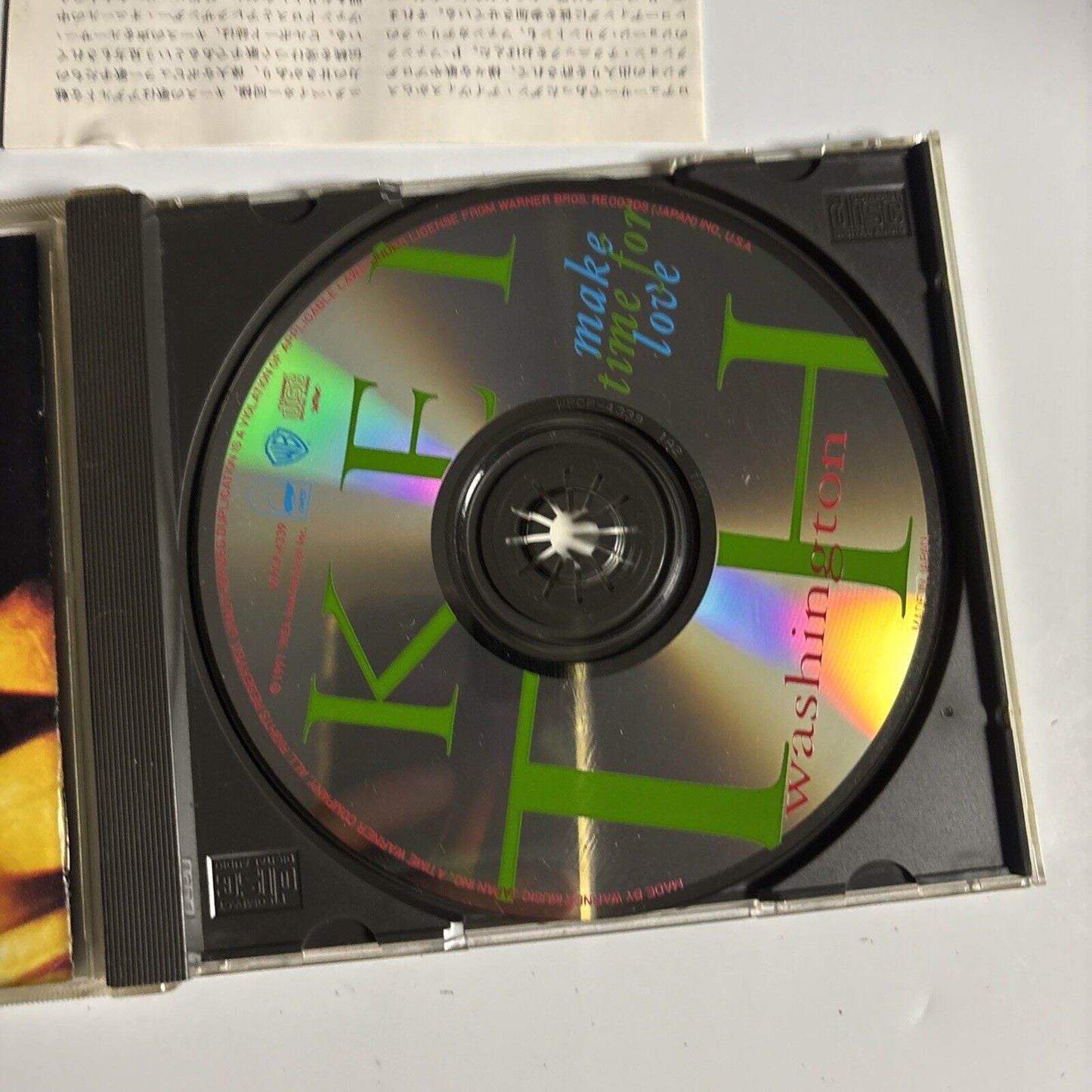 Keith Washington – Make Time For Love (CD, 1991) wpcp-4339 Japan