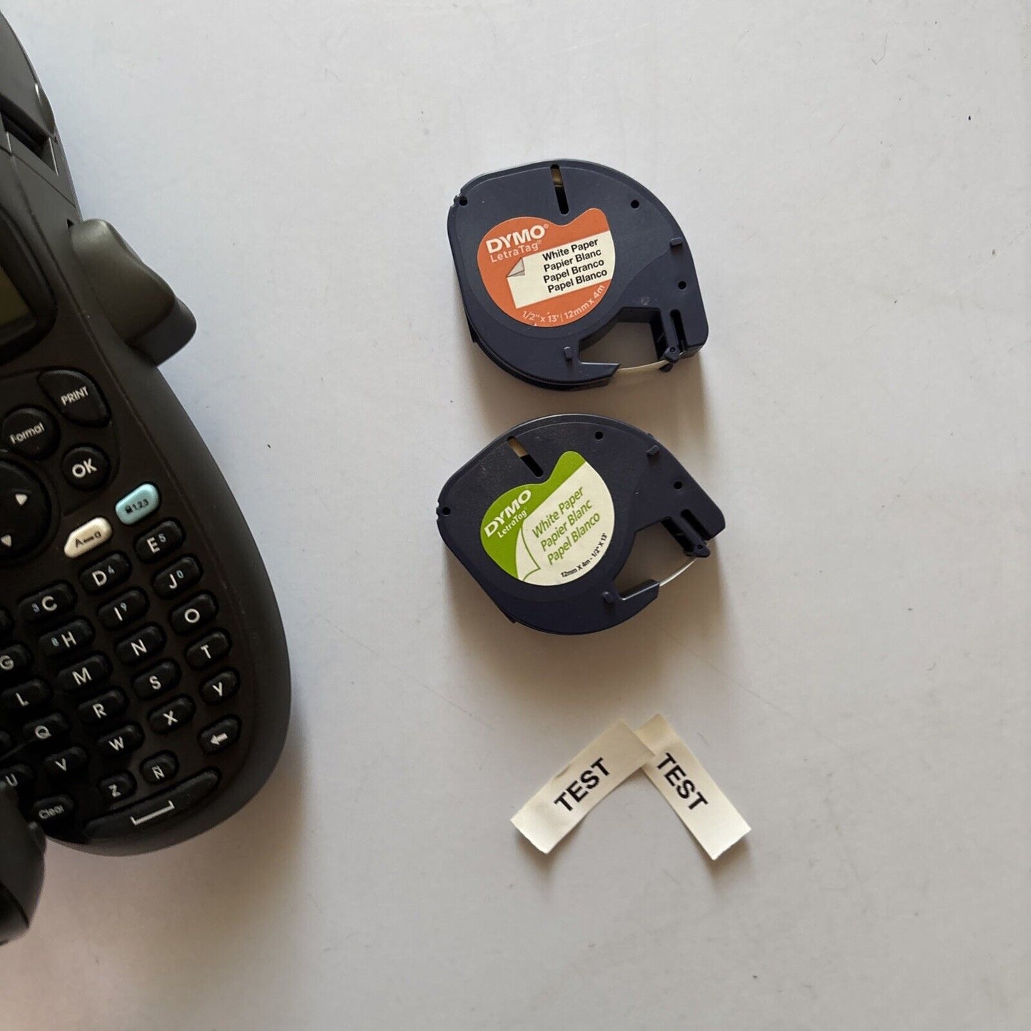 2x Dymo Letratag Label Printer LT-100H *One Is Missing Battery Lid*