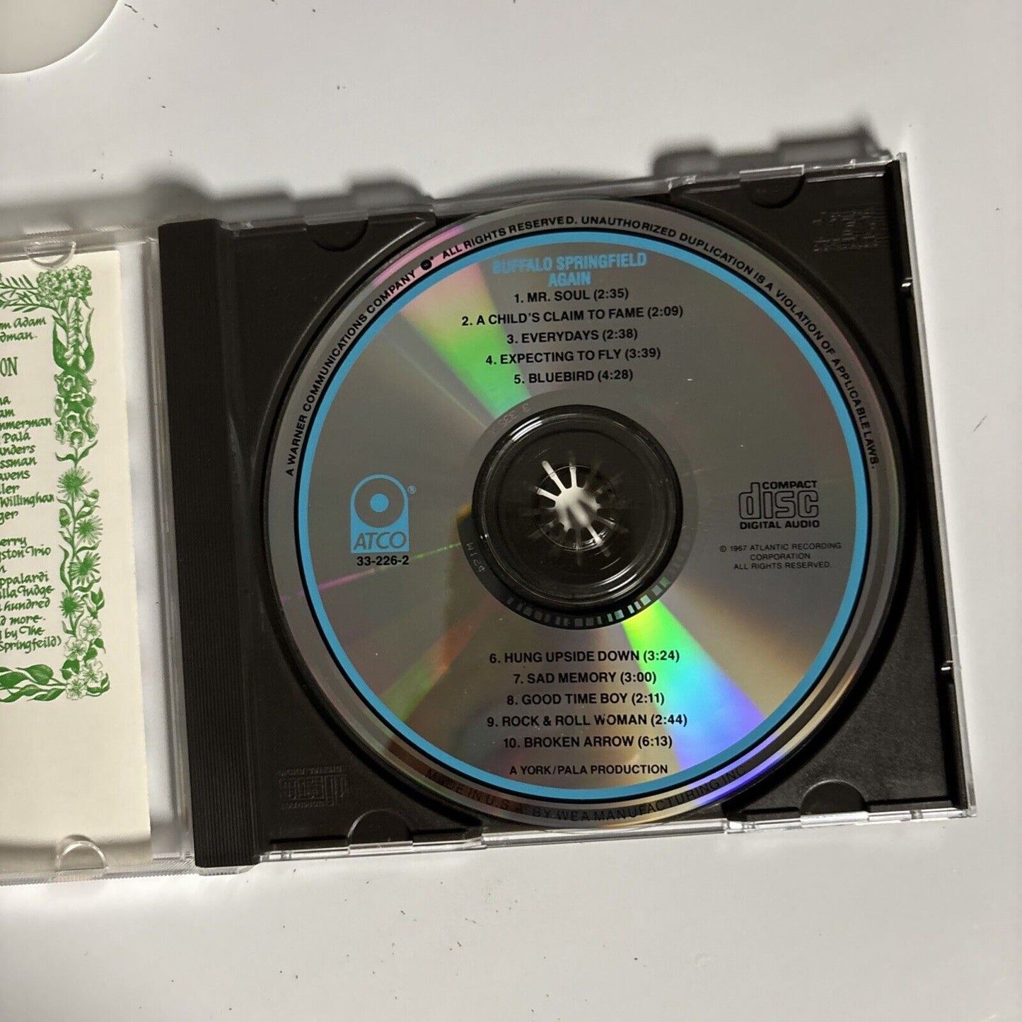 Buffalo Springfield – Buffalo Springfield Again (CD, 1989) 33-226-2