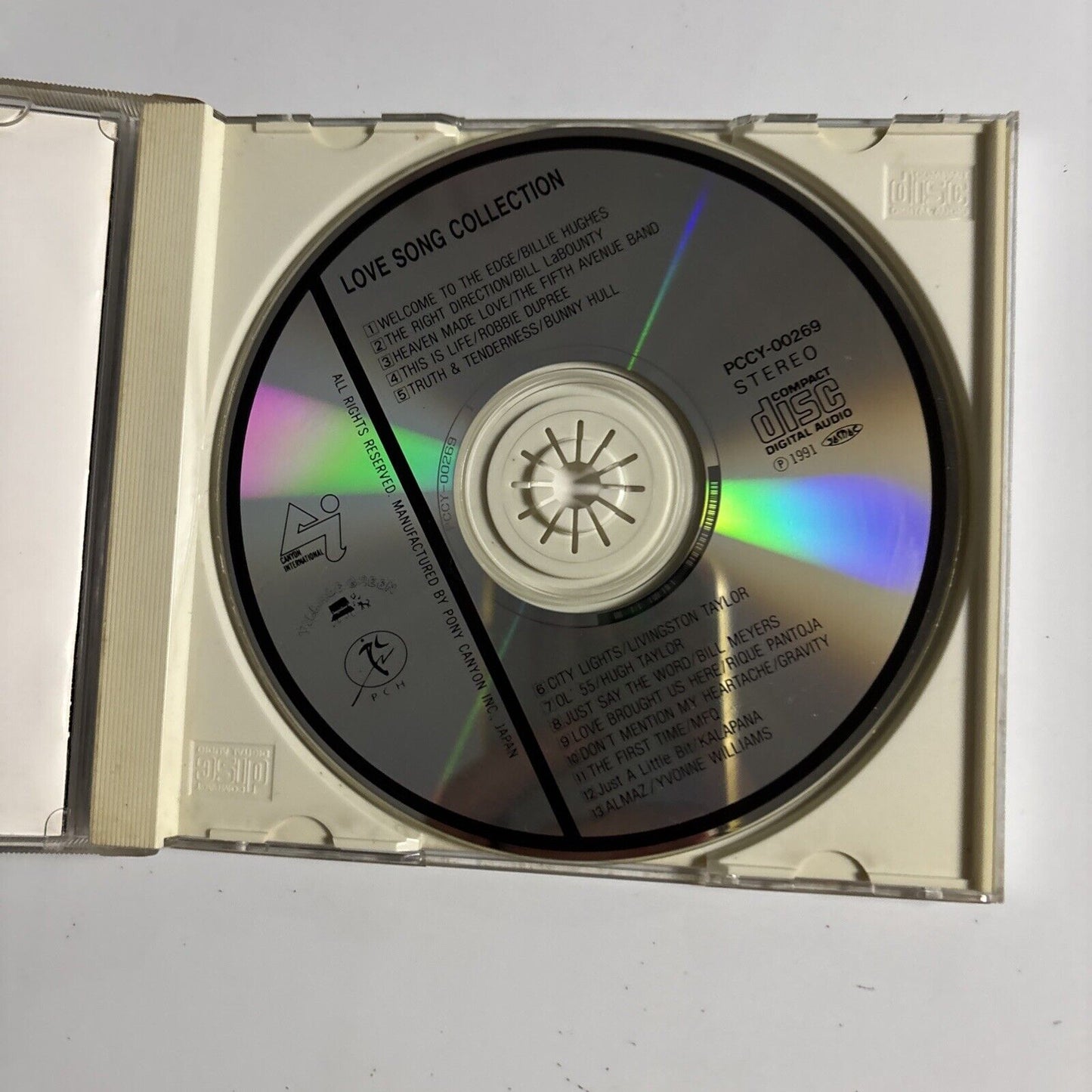 LOVE SONG COLLECTION Nobody Loves Me Anymore (CD, 1991) pccy-00269 Japan