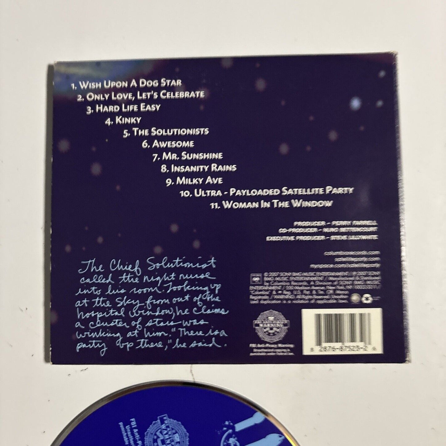 Perry Farrell's Satellite Party – Ultra Payloaded (2007, Gatefold Cardboard, CD)