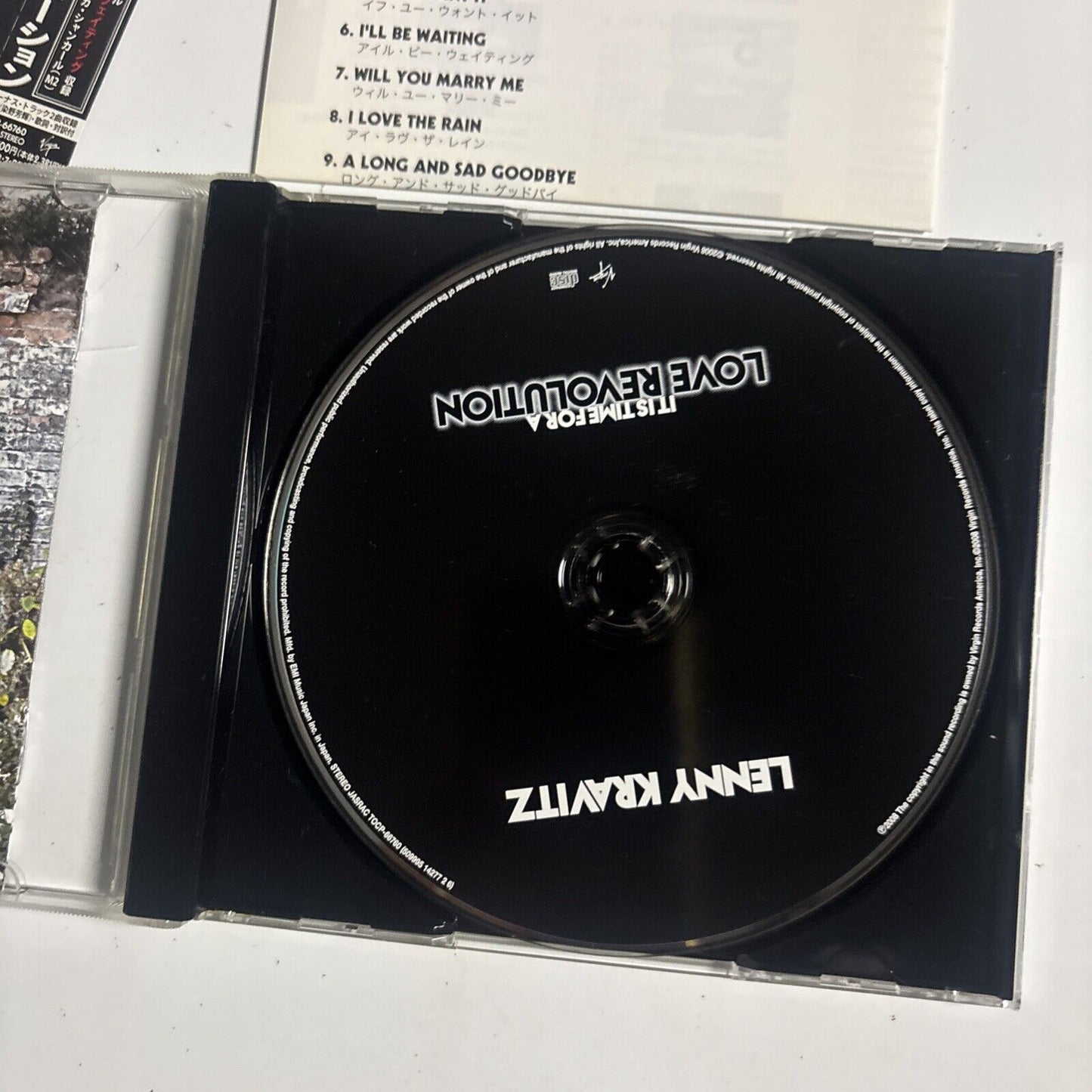 Lenny Kravitz – It Is Time For A Love Revolution (CD, 2008) tocp-66760 Japan obi