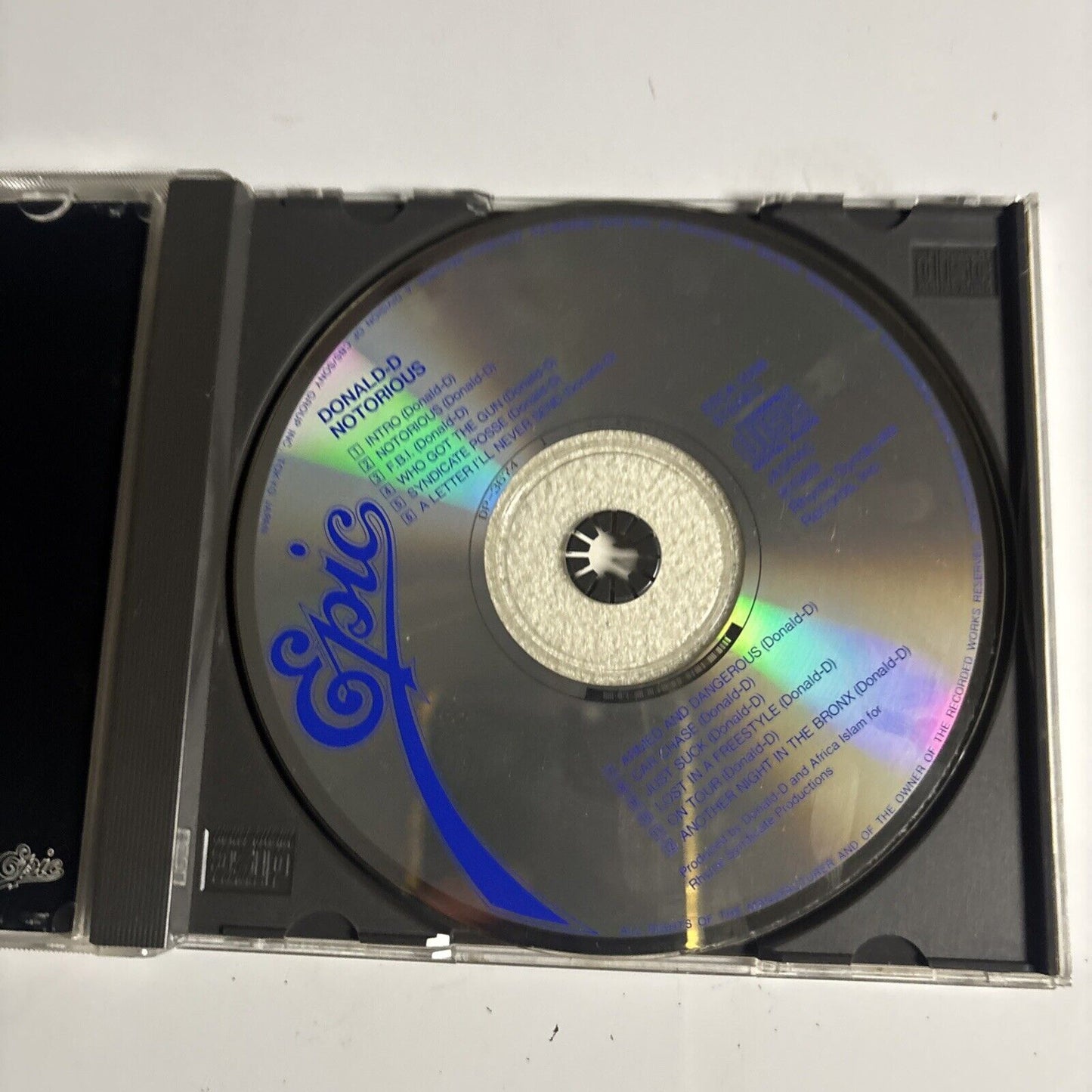 Donald D – Notorious (CD, 1998) esca-5088 Japan