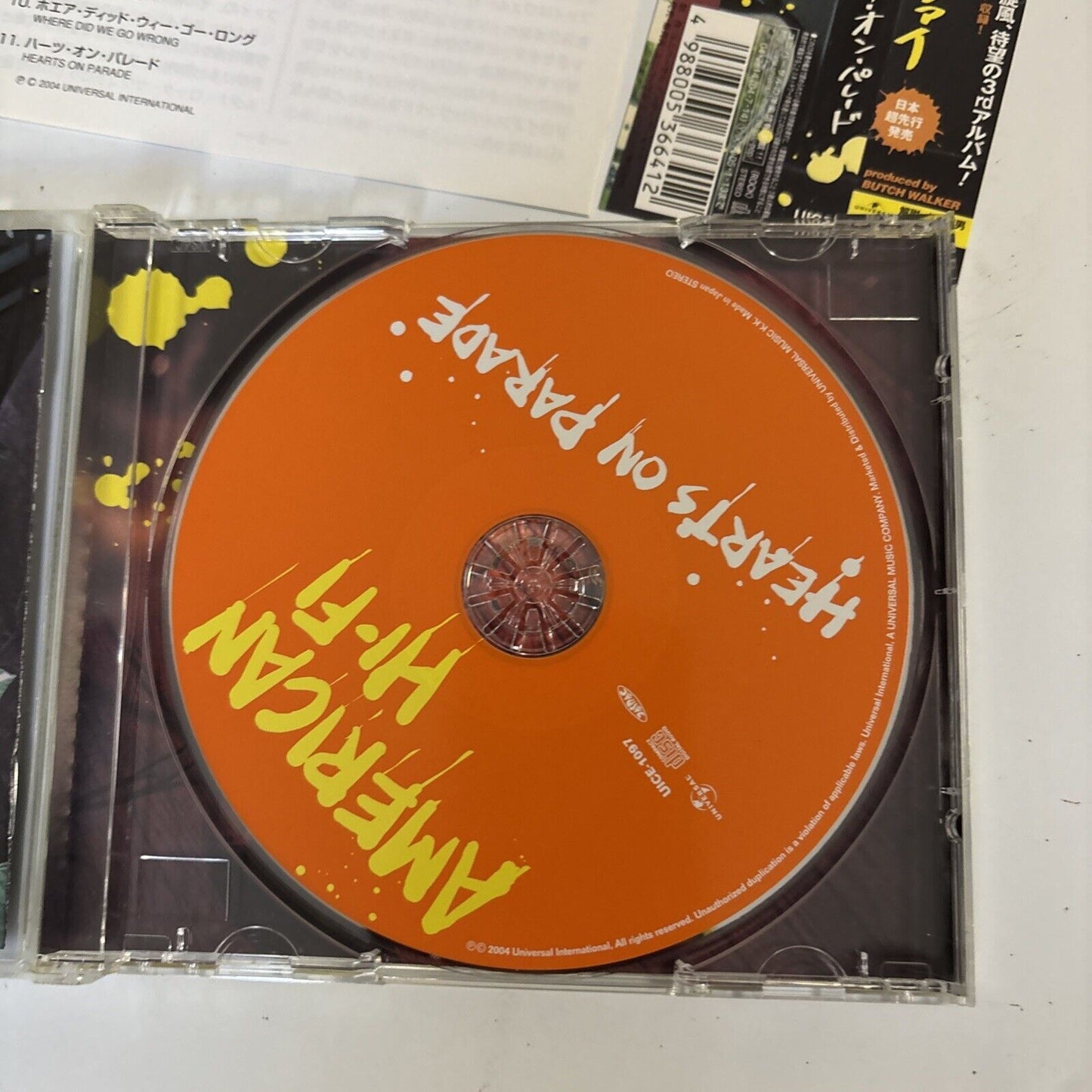 American Hi-Fi – Hearts On Parade (CD, 2004) uice-1097 Japan obi