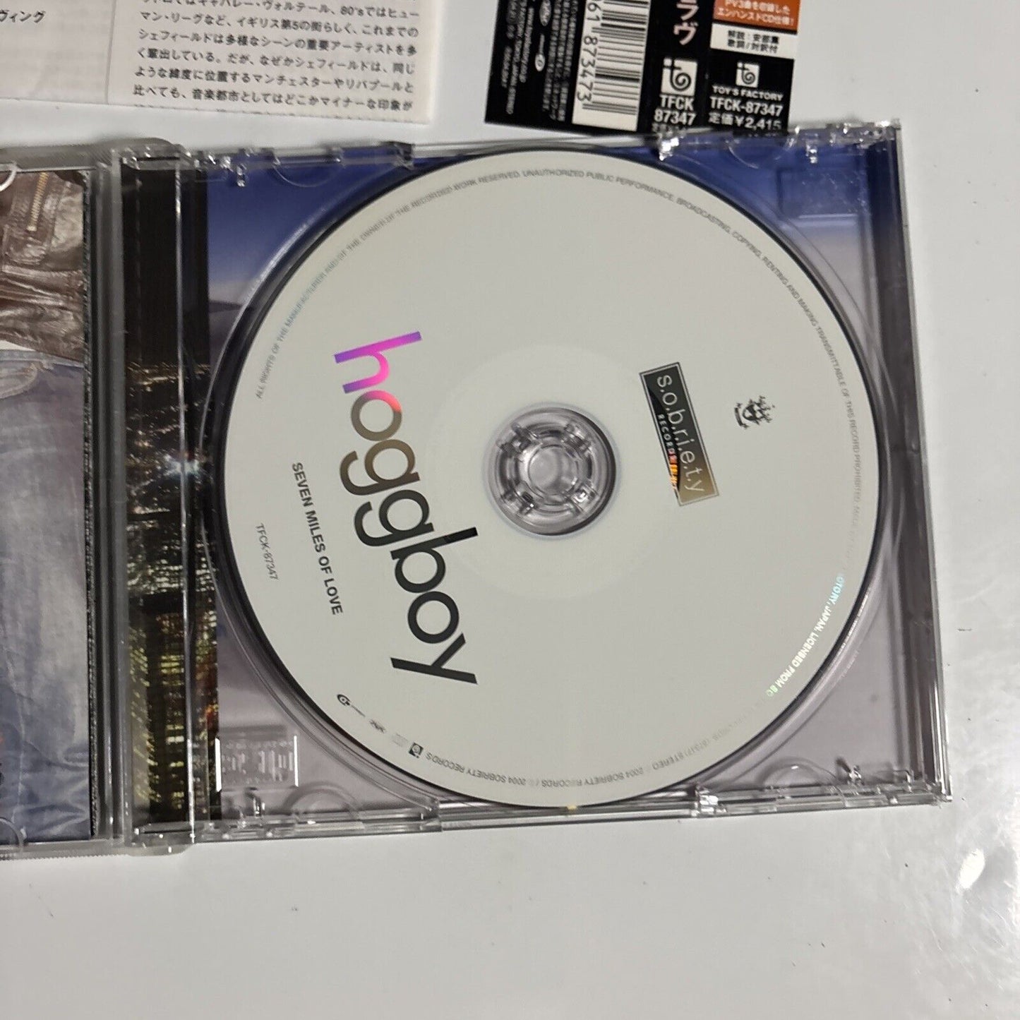 Hoggboy – Seven Miles Of Love (CD, 2004) tfck-87347 Japan Bonus Track, obi