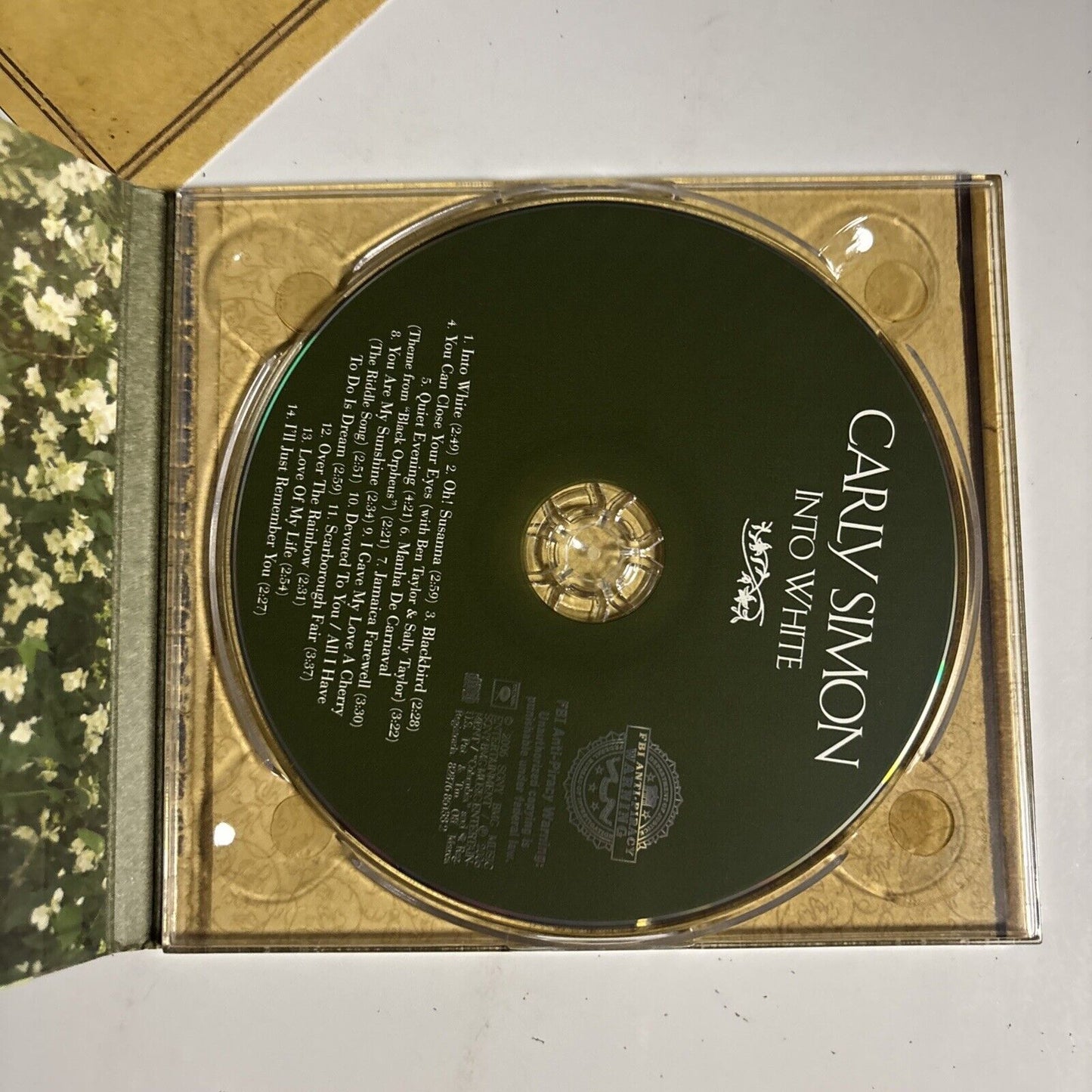 Carly Simon – Into White (CD, 2006) Digipak