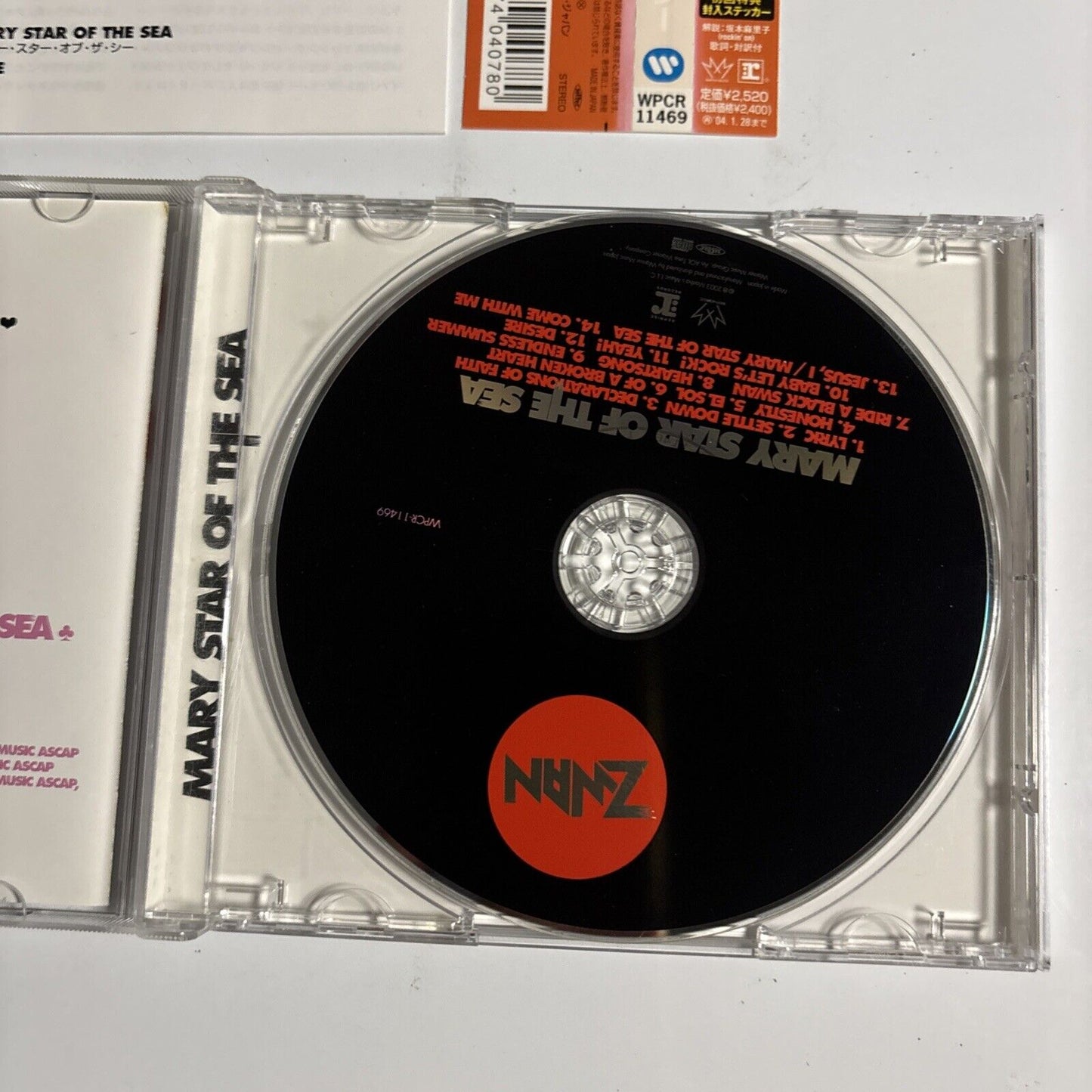 Zwan – Mary Star Of The Sea (CD, 2003) wpcr-11469 Japan obi