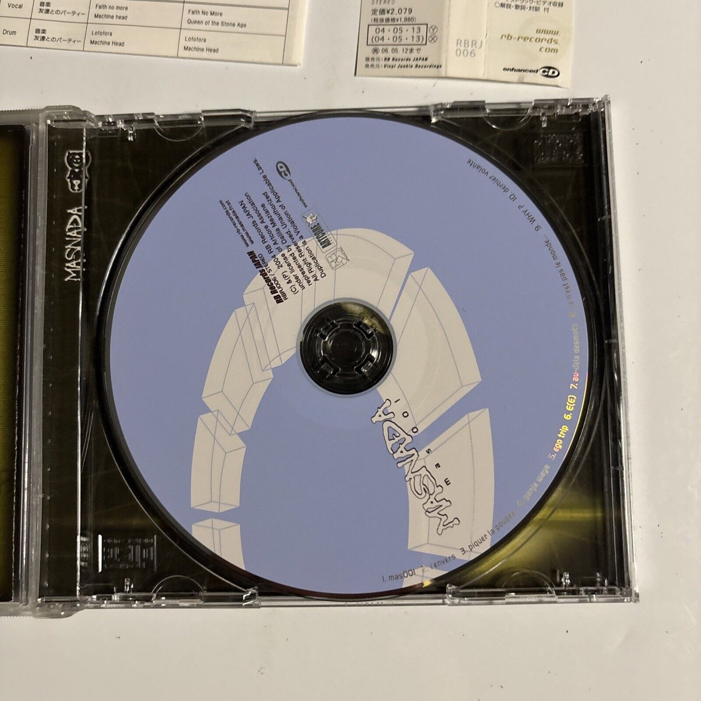 Masnada – Mas 001 (CD, 2004) rbrj-006 Japan obi