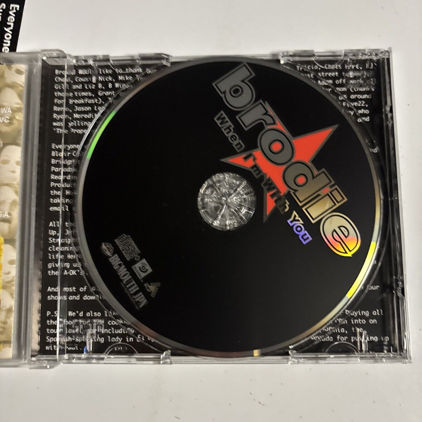 Brodie – When I'm With You (CD, 2002) bigmj-0008 Japan obi