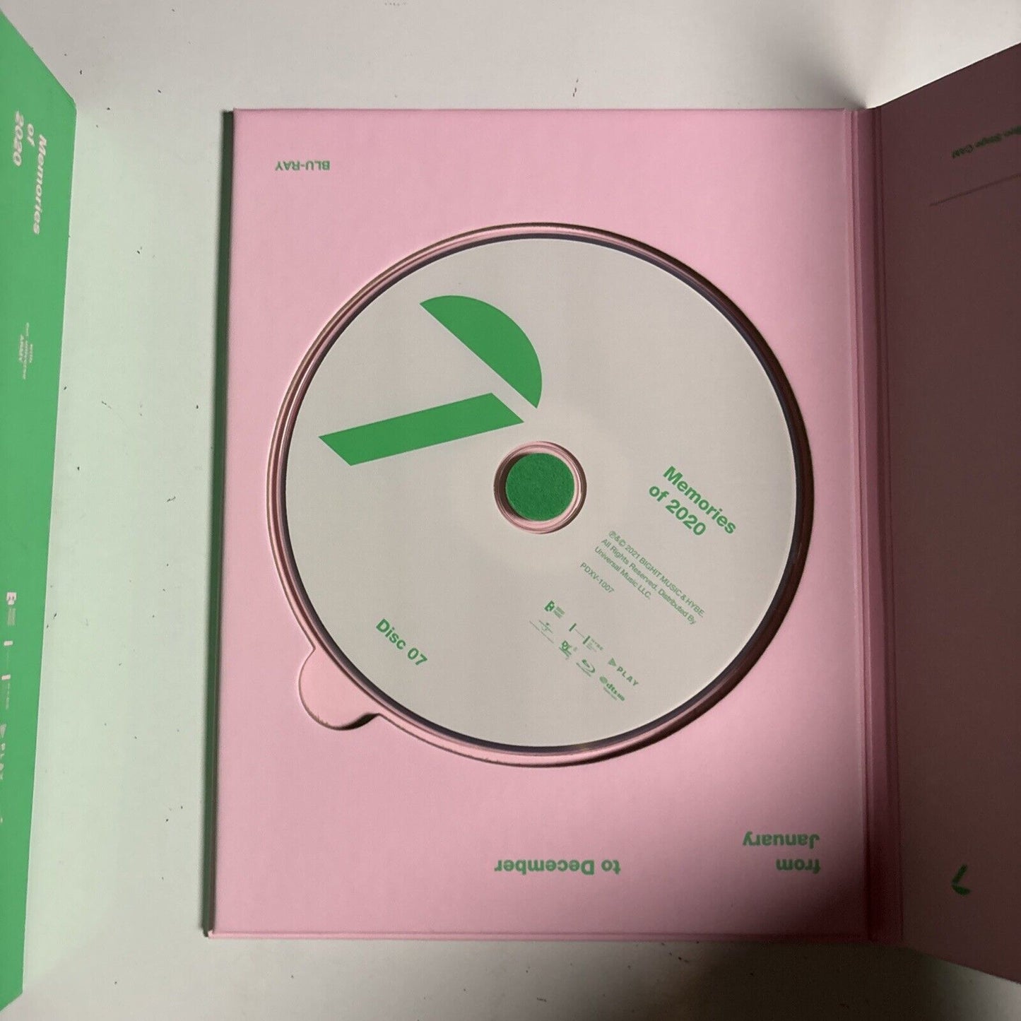 BTS – Memories Of 2020 (2021, Blu-ray) All Regions pdxv-1001/7 Japan