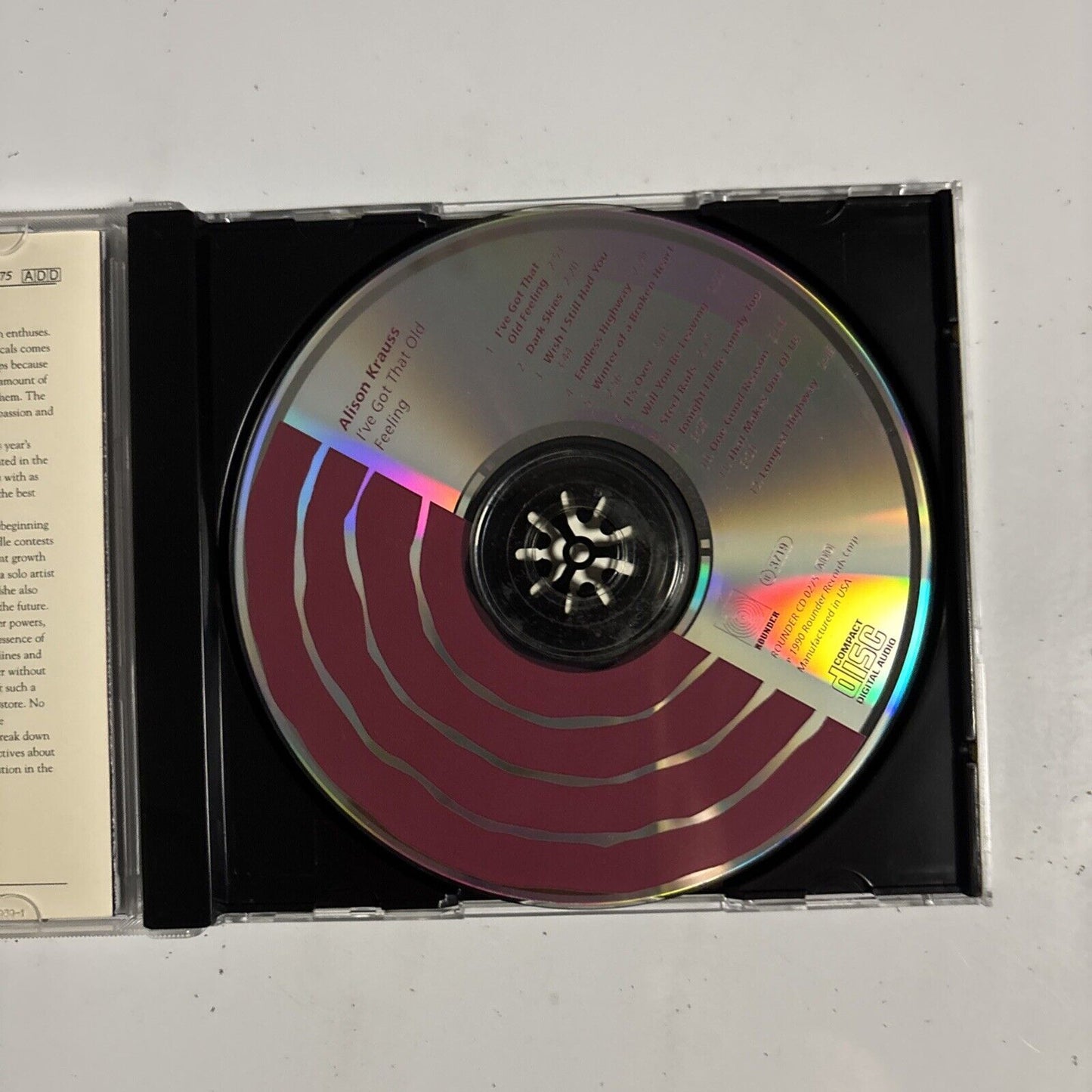 Alison Krauss – I've Got That Old Feeling (CD, 1999) CD 0275