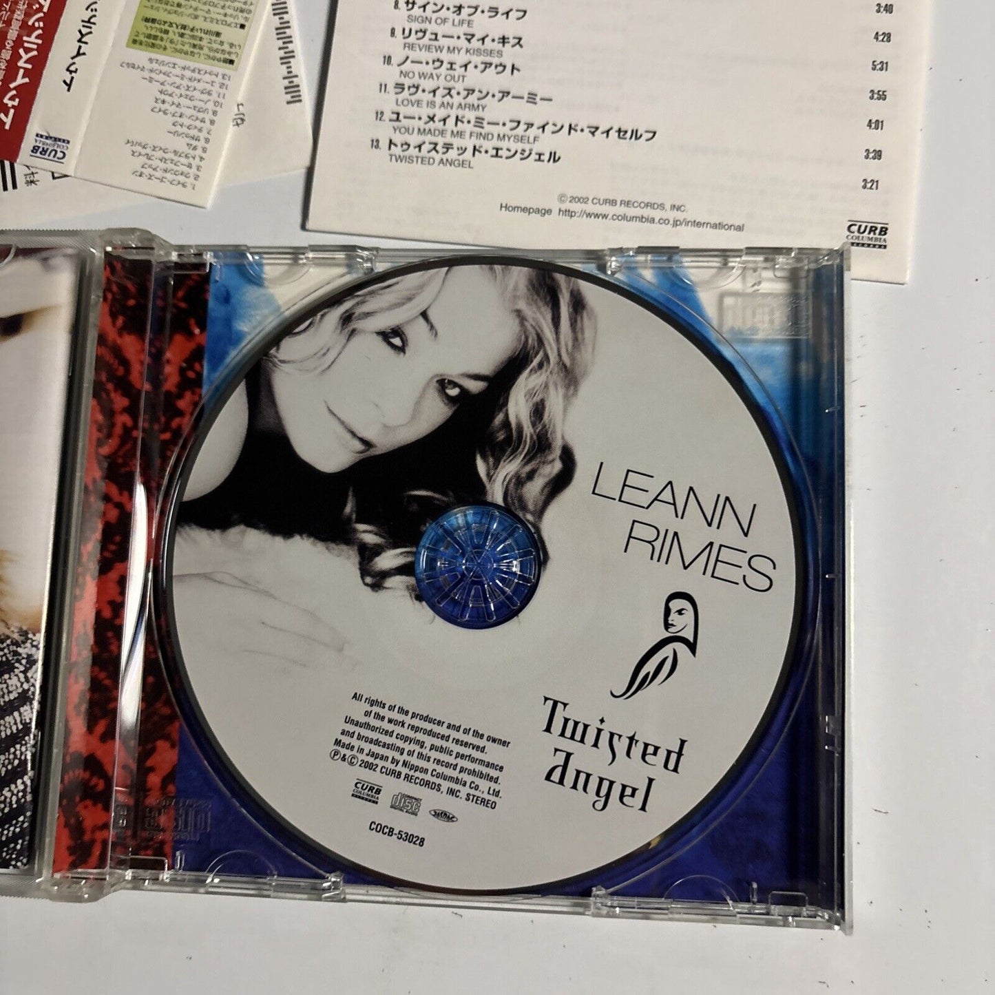 LeAnn Rimes – Twisted Angel (CD, 2002) cocb-53028 Japan obi