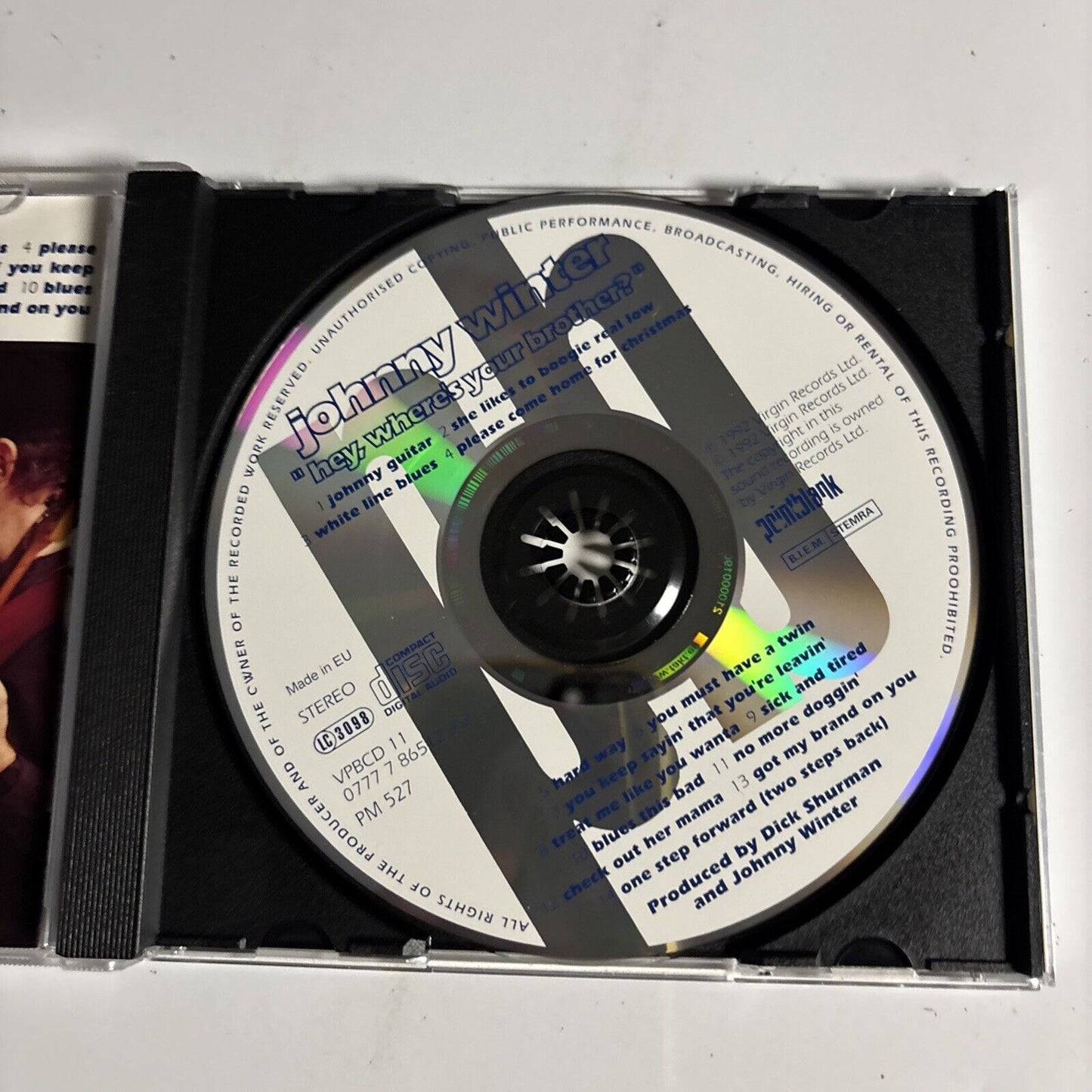 Johnny Winter – Hey, Where's Your Brother? (CD, 1992)