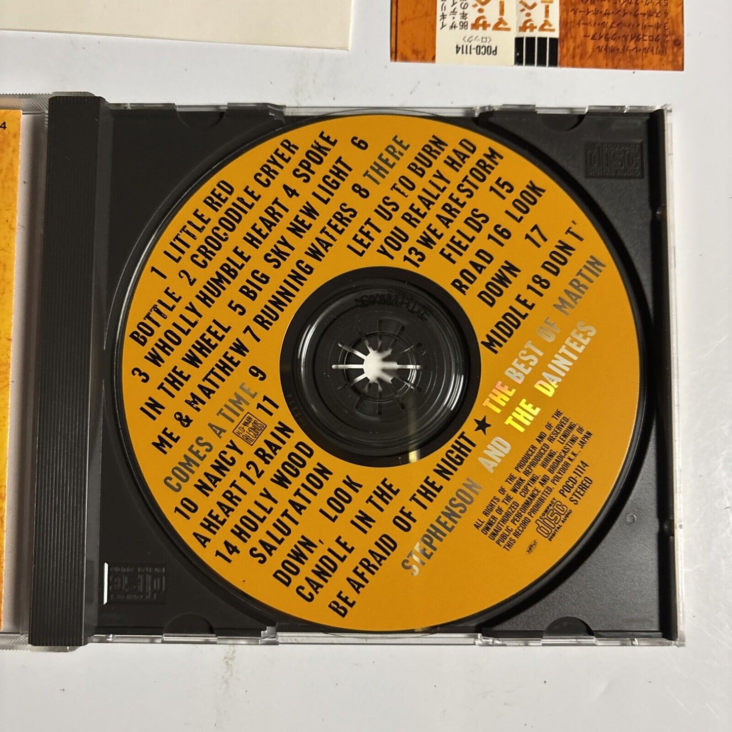 The Best Of Martin Stephenson And The Daintees (CD, 1993) Japan obi, promo