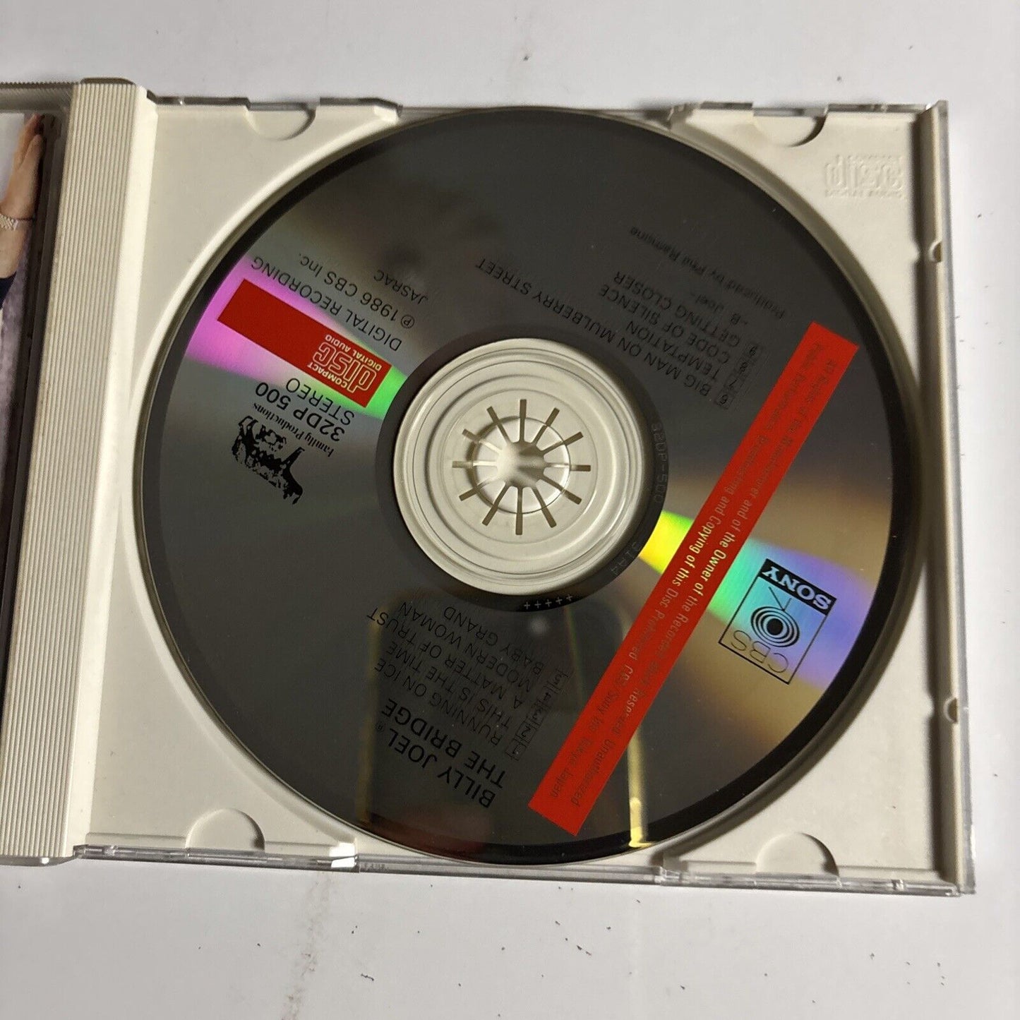 Billy Joel – The Bridge (CD, 1986) 32dp500 Japan