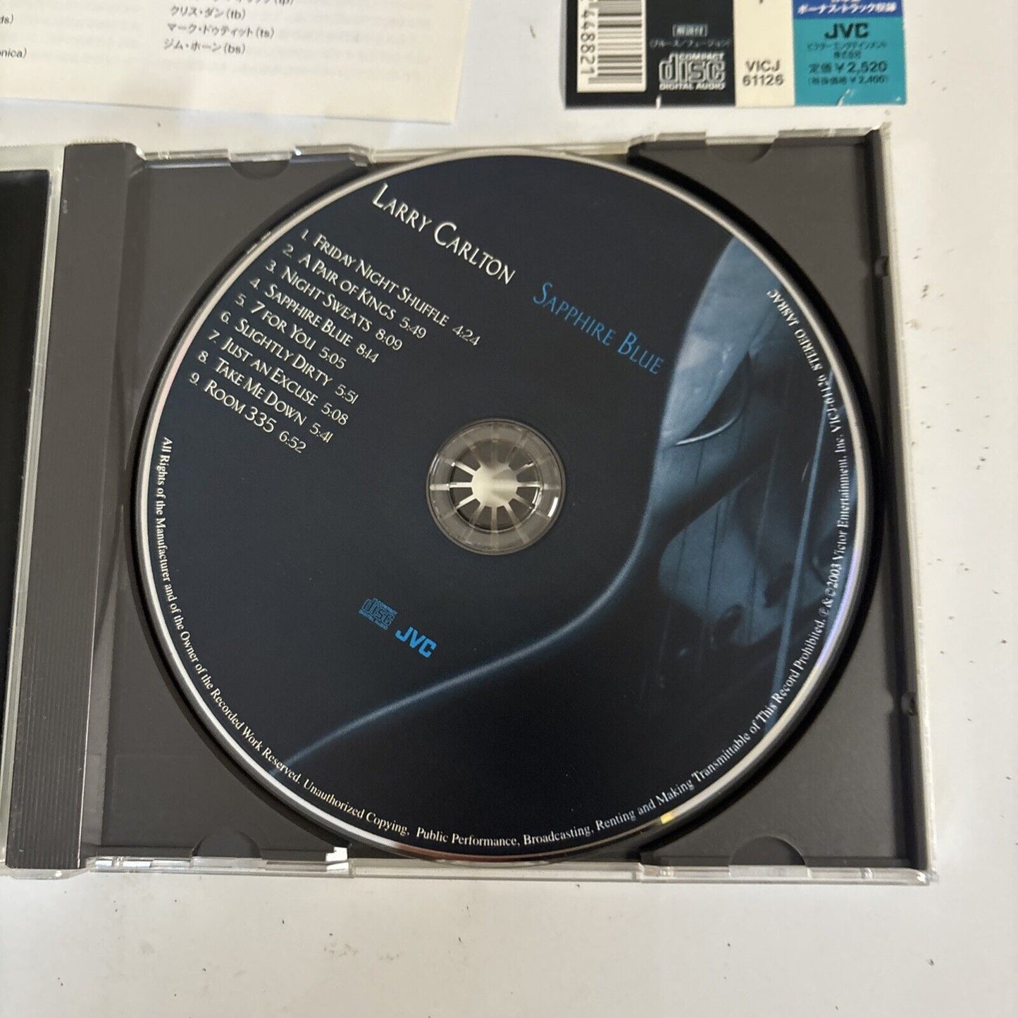 Larry Carlton – Sapphire Blue (CD, 2003) vicj-61126 Japan Bonus Track, obi
