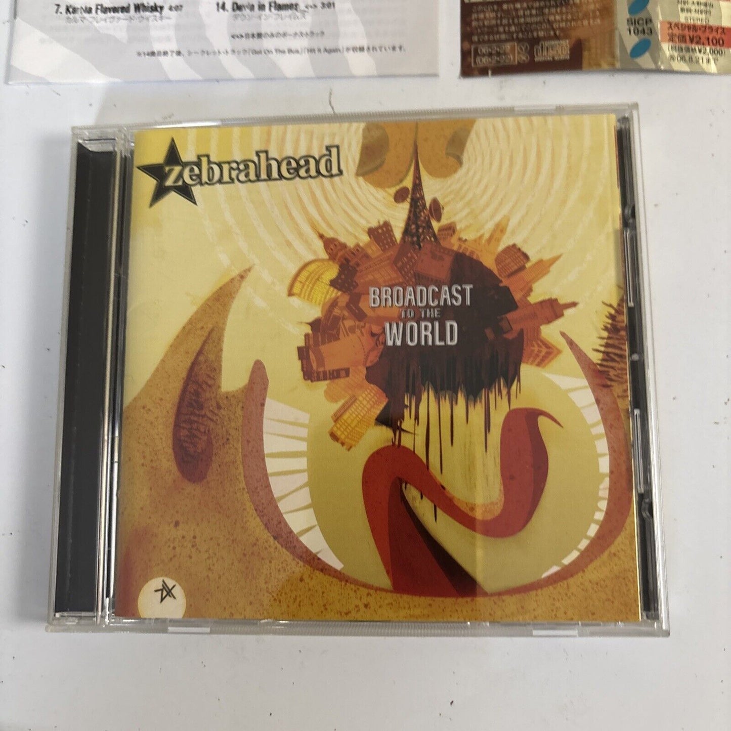Zebrahead – Broadcast To The World (CD, 2006) sicp-1043 Japan Bonus Track, obi