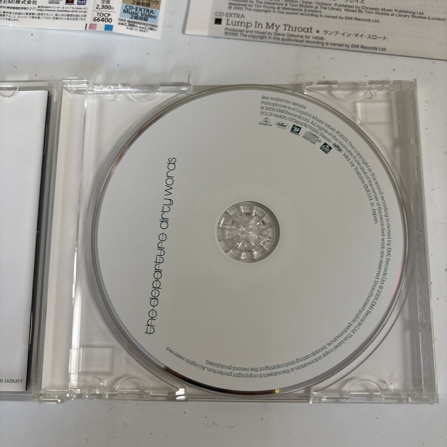 The Departure – Dirty Words (CD, 2005) tocp-66400 Japan Bonus Track, obi