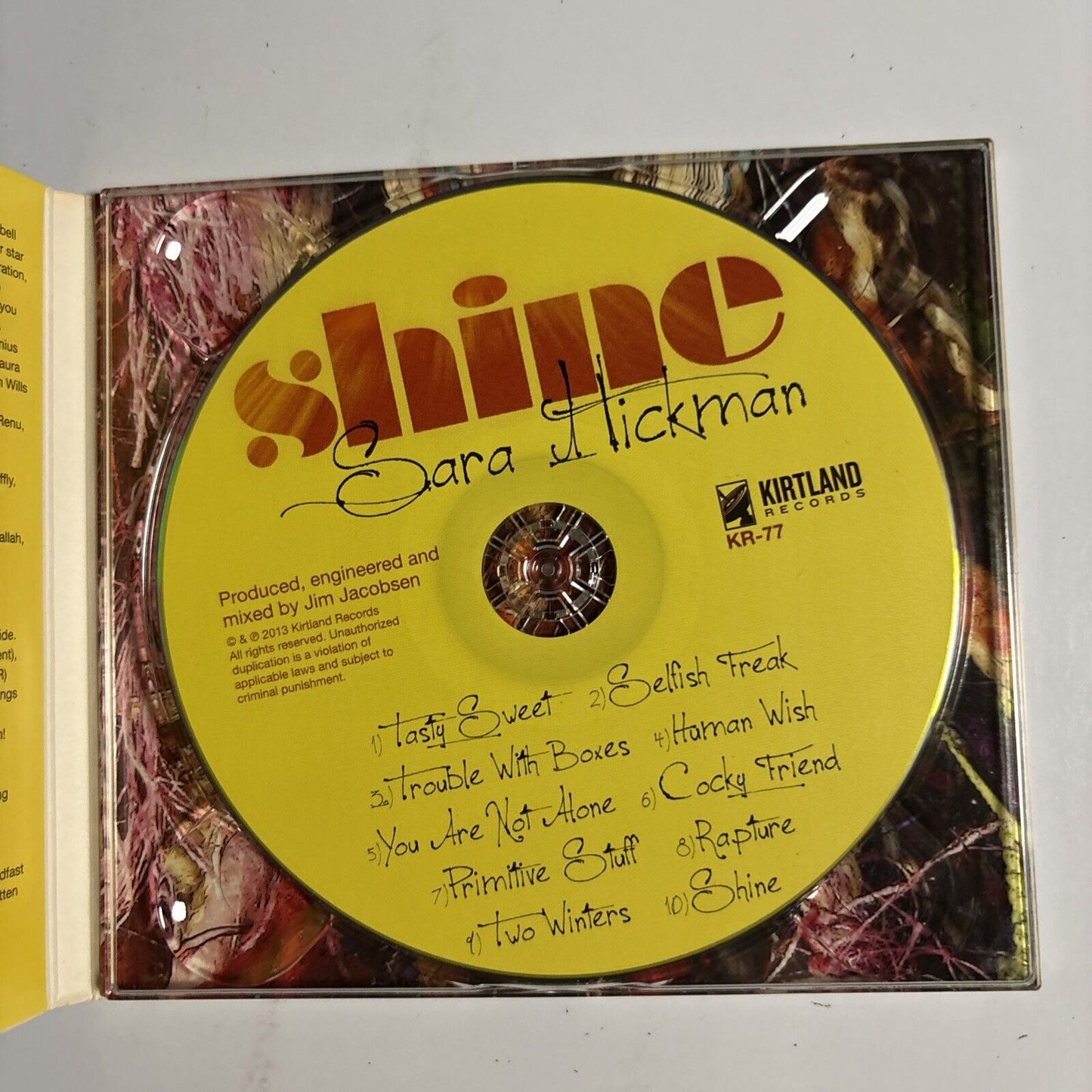 Sara Hickman – Shine (CD, 2013) KR-77 Digipak