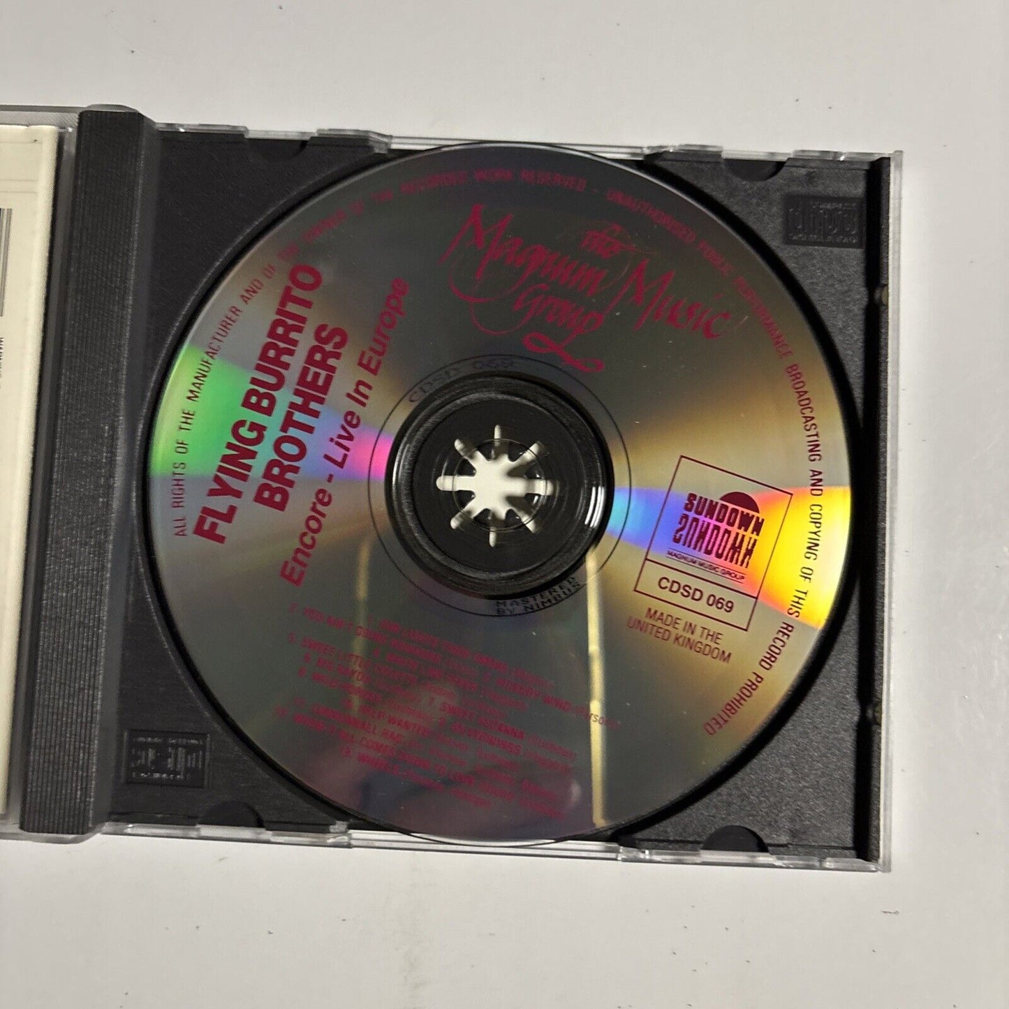 Flying Burrito Brothers – Encore - Live In Europe (CD, 1991) CDSD 069