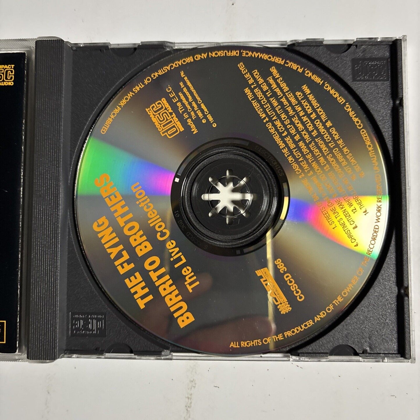 The Flying Burrito Bros – The Live Collection (CD, 1993) CCSCD 366