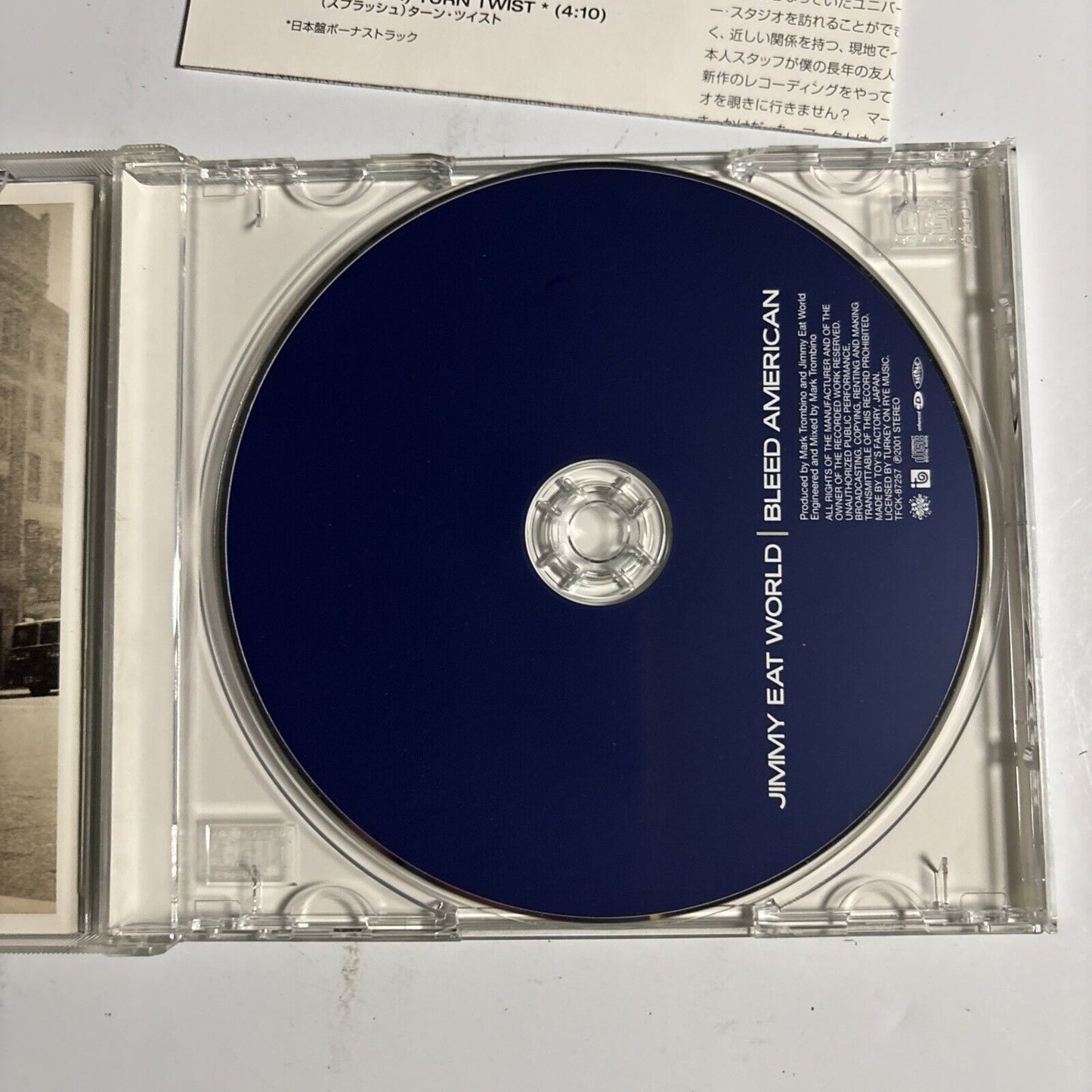 Jimmy Eat World – Bleed American (CD, 2001) tfck-87257 Japan