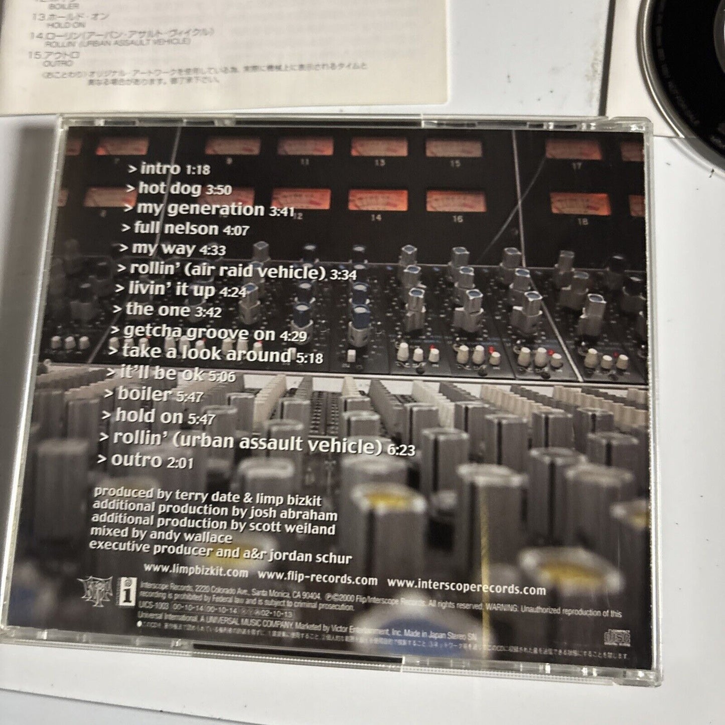 Limp Bizkit – Chocolate Starfish & The Hot Dog Flavored Water CD Bonus CD Japan